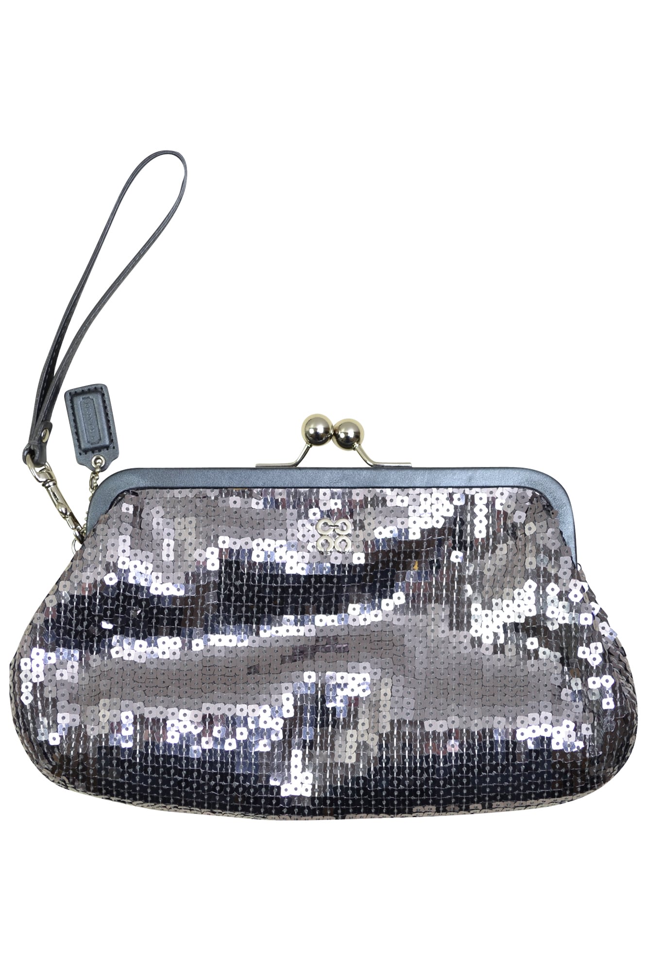 シルバースパンコールバッグ