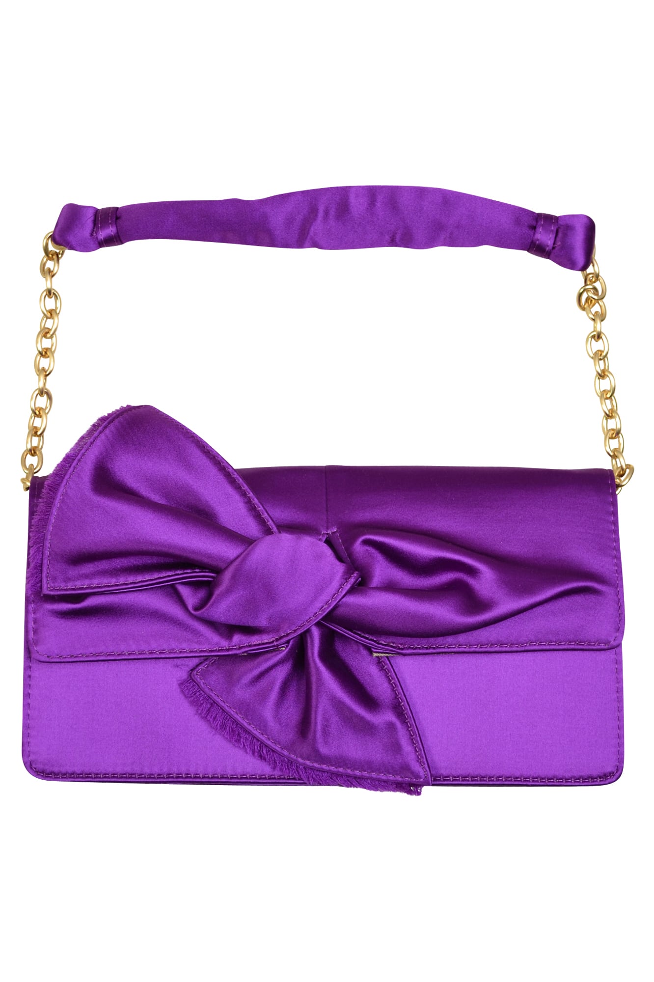 パープル大きめパーティーバッグ