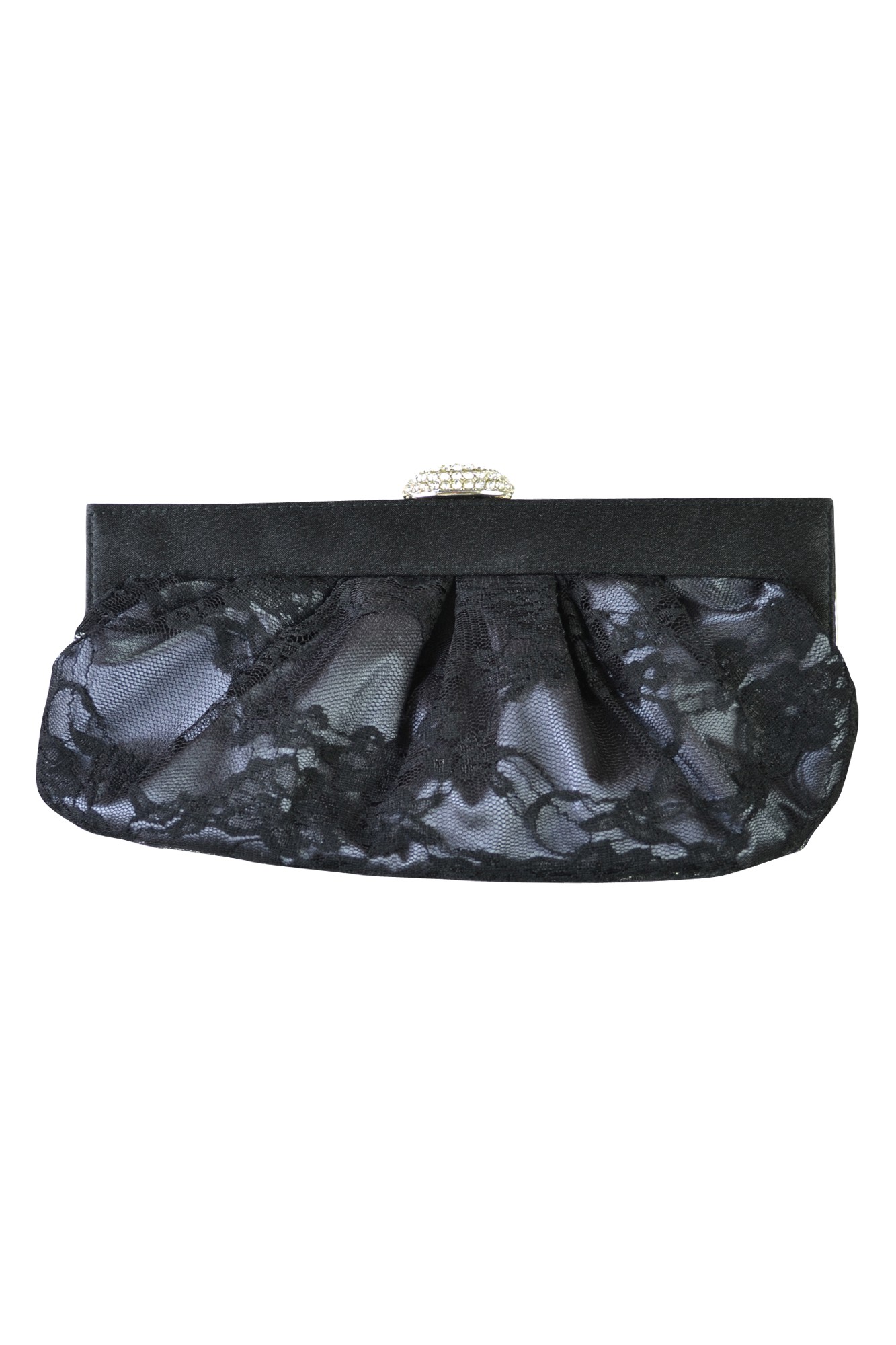 ブラック×ブラックレースバッグ