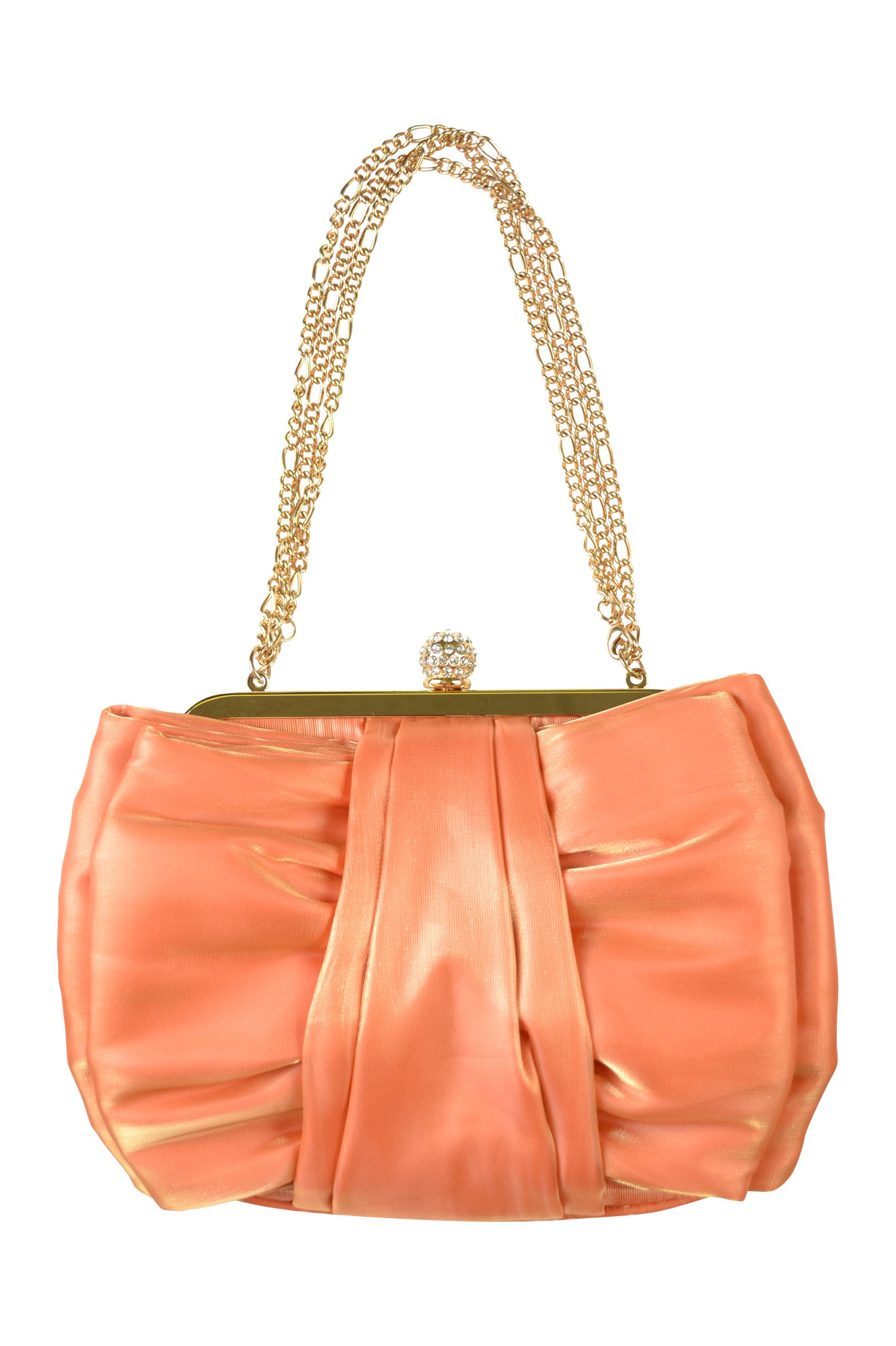 オレンジリボンモチーフバッグ