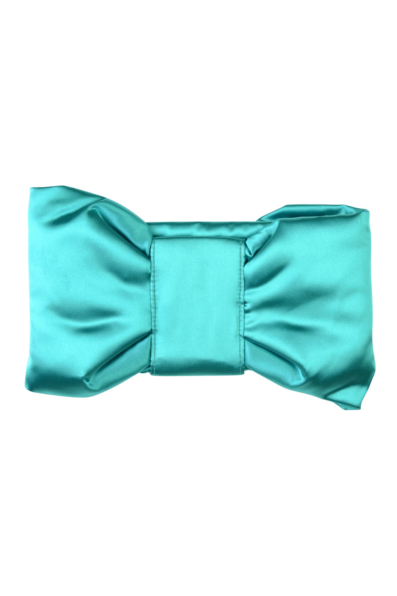 ブルークリスタルリボンクラッチ