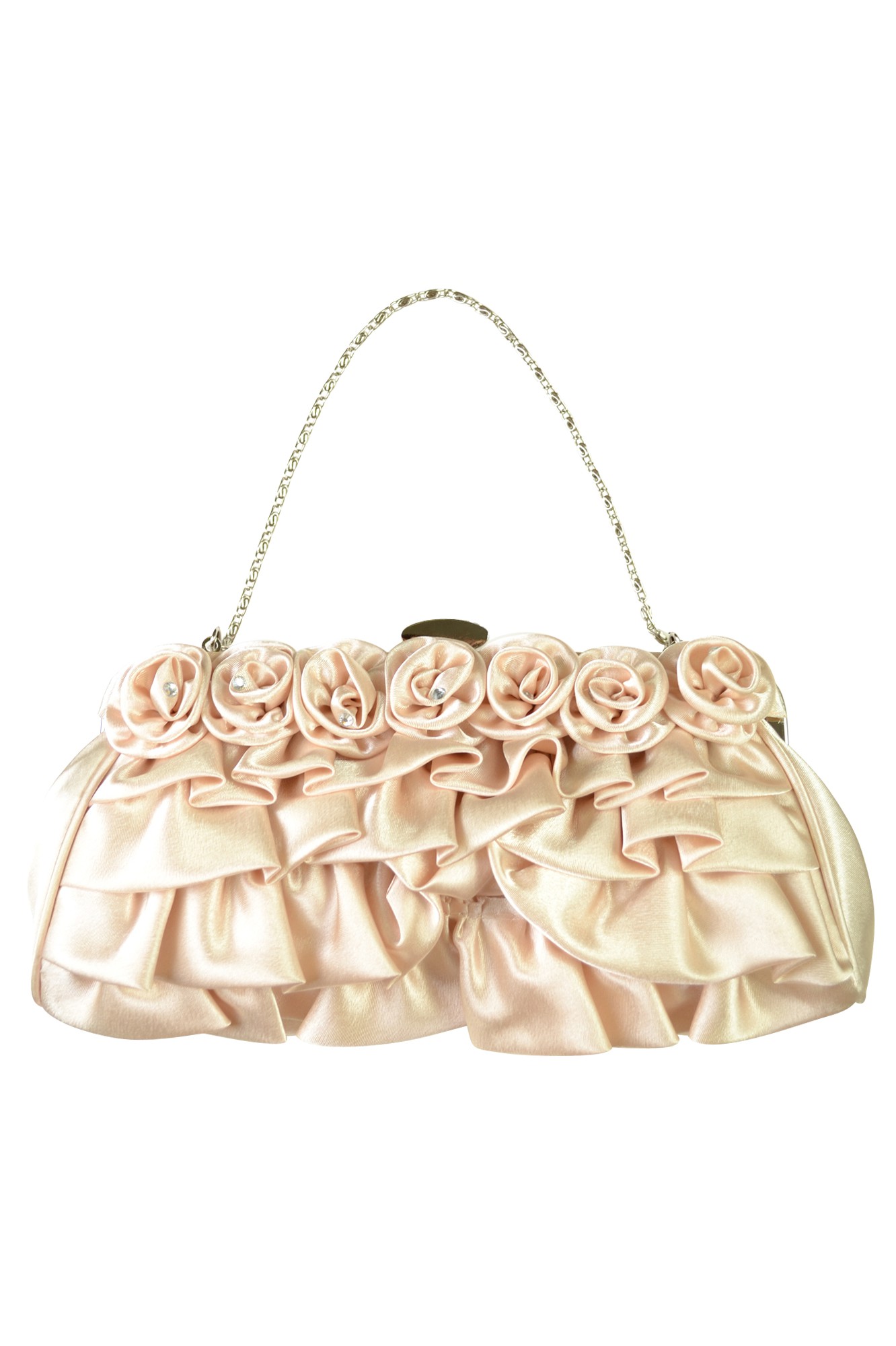 シャンパンバラコサージュバッグ