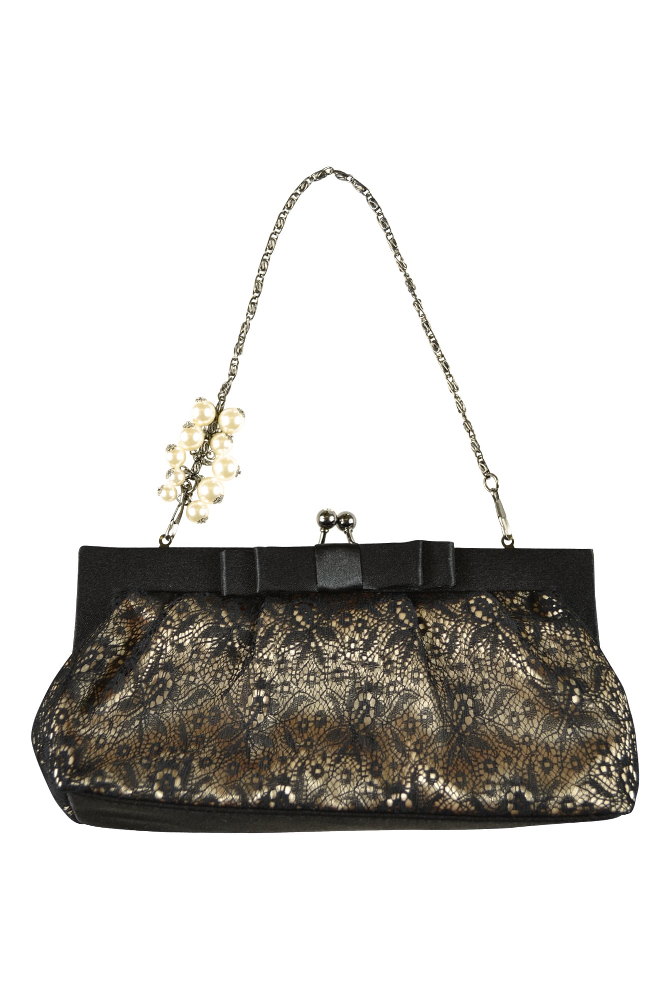 ブラックレースバッグ