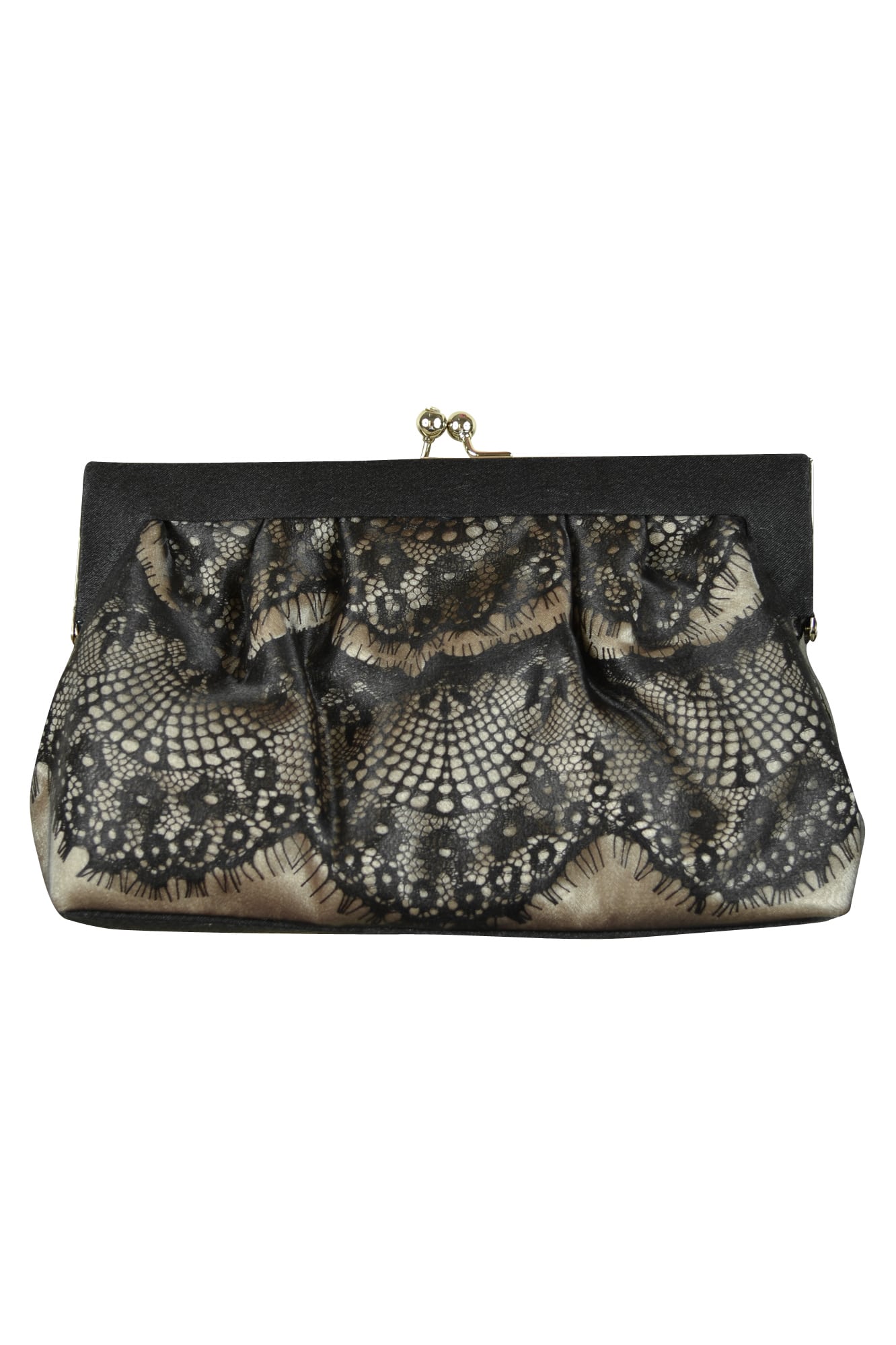 総レースブラックバッグ