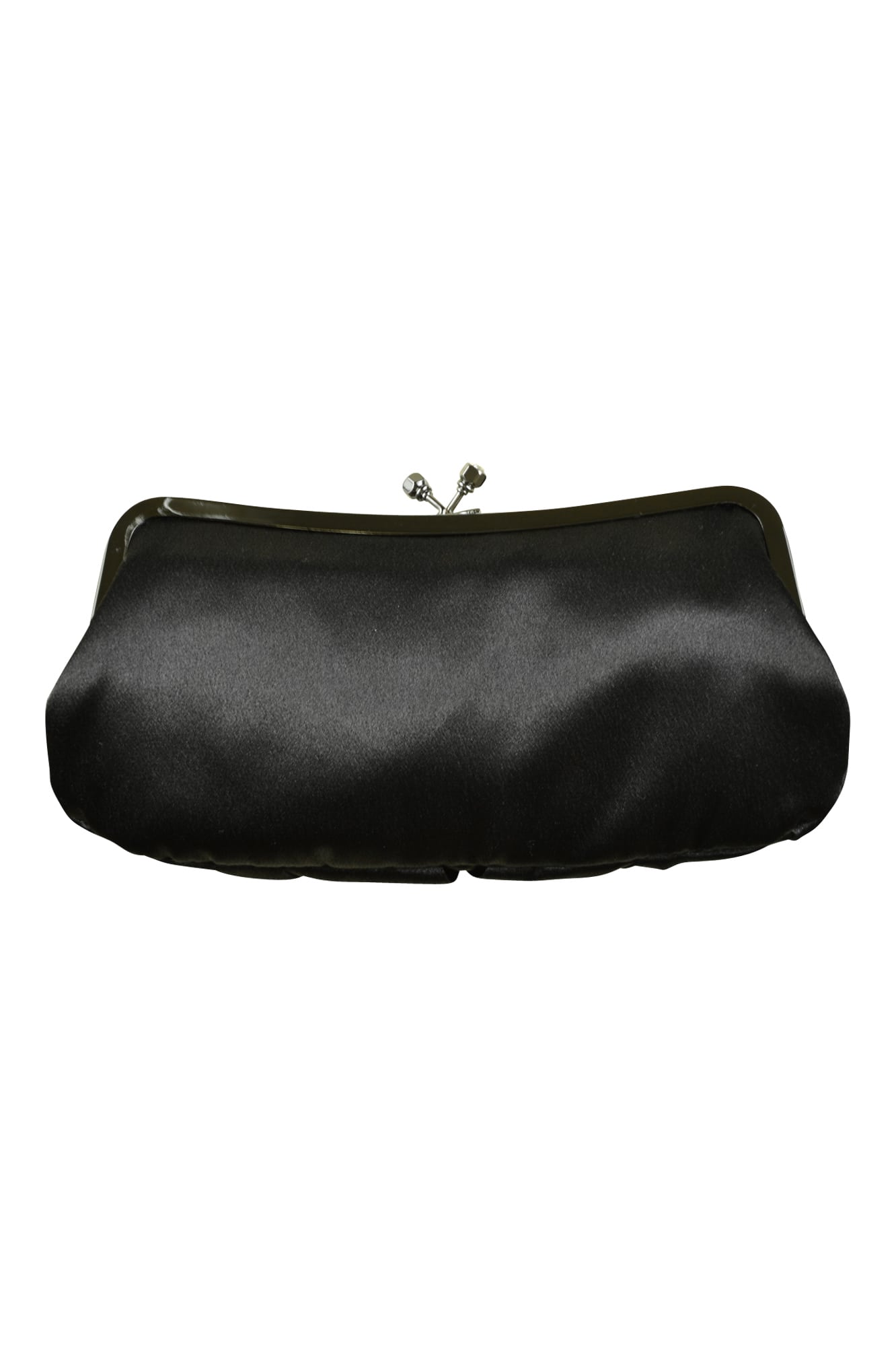 ガマグチ上品ブラックバッグ