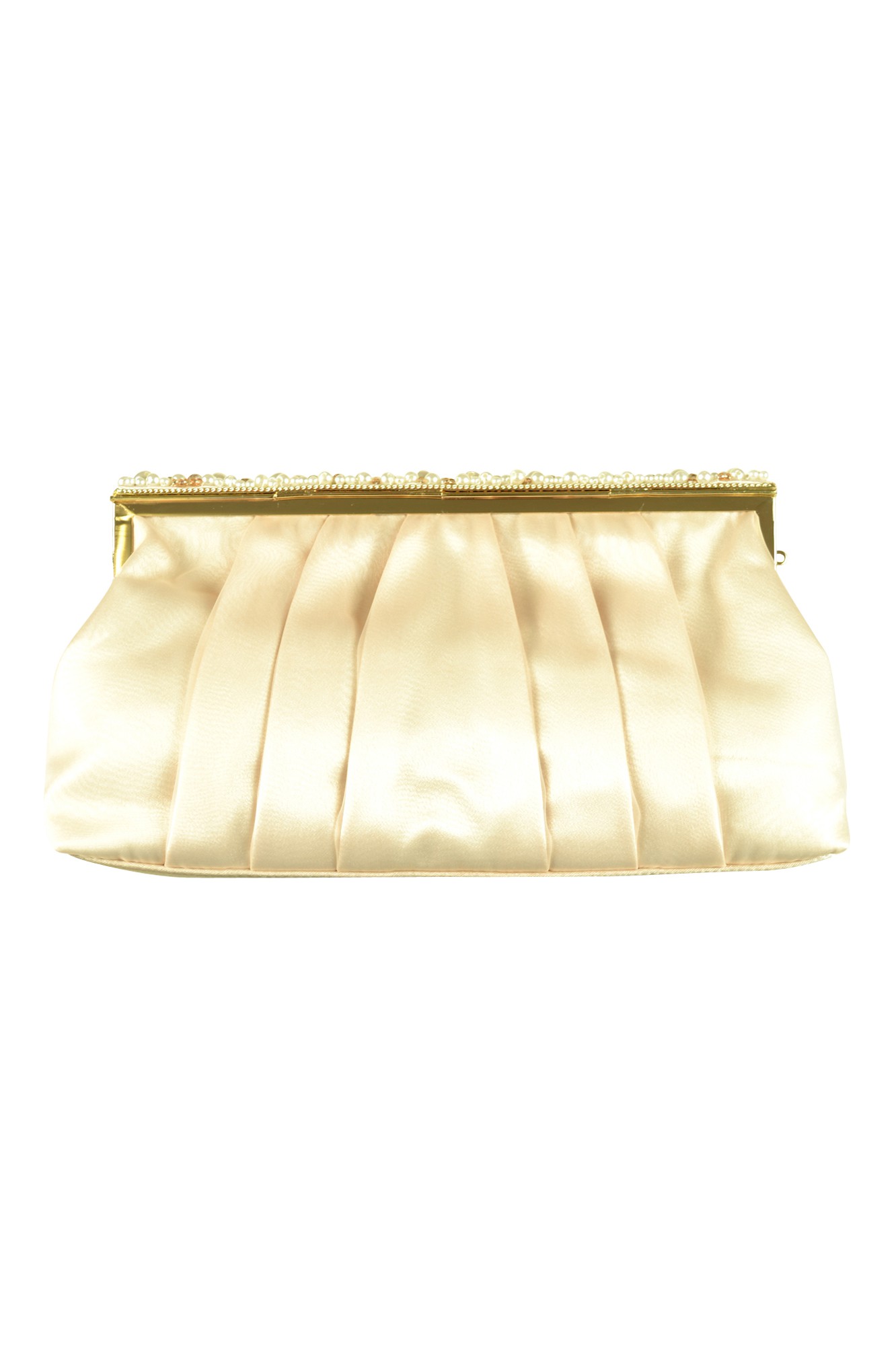 大きめパールビジュシャンパンクラッチ