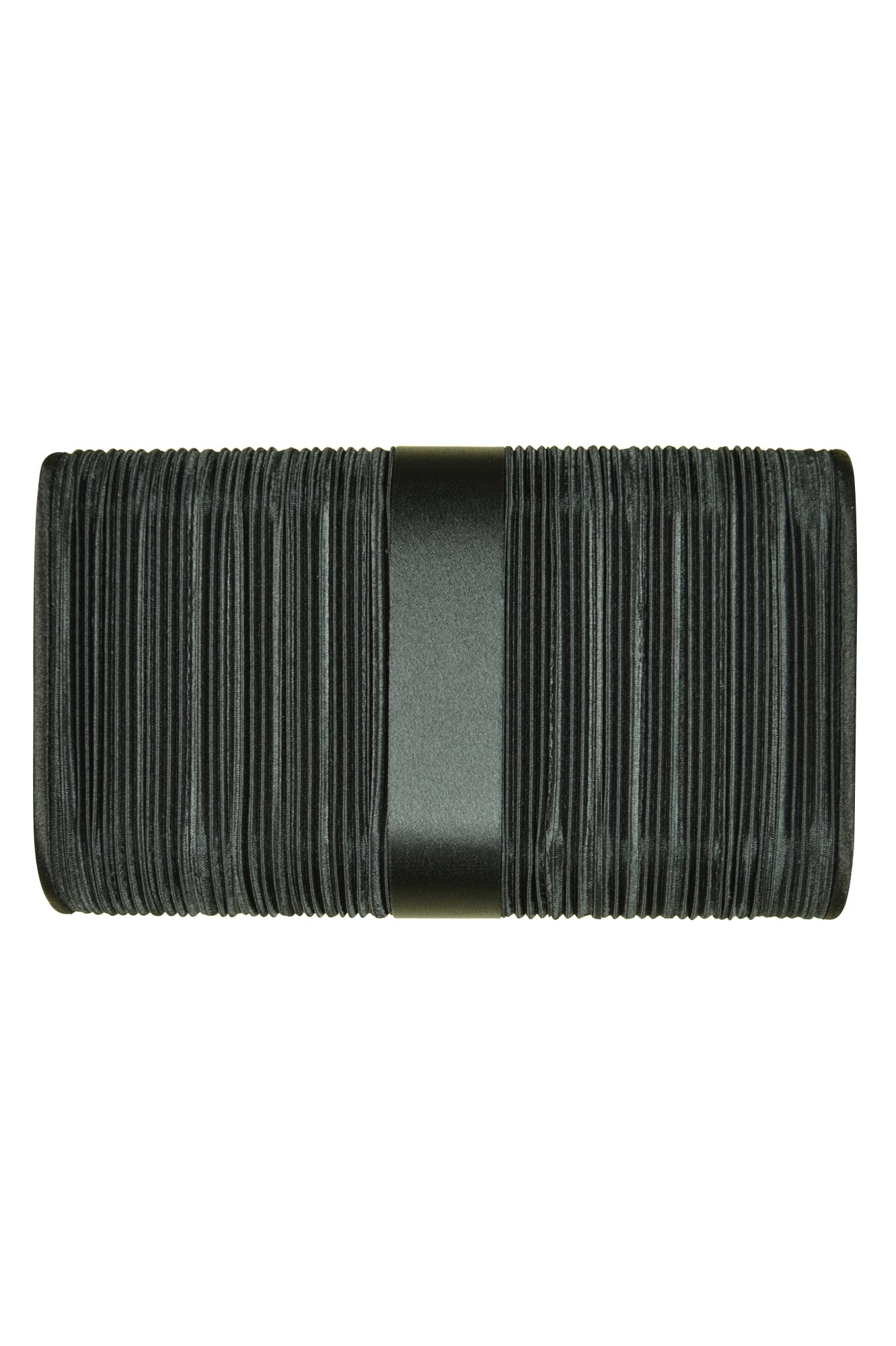 センターポイントブラックプリーツバッグ