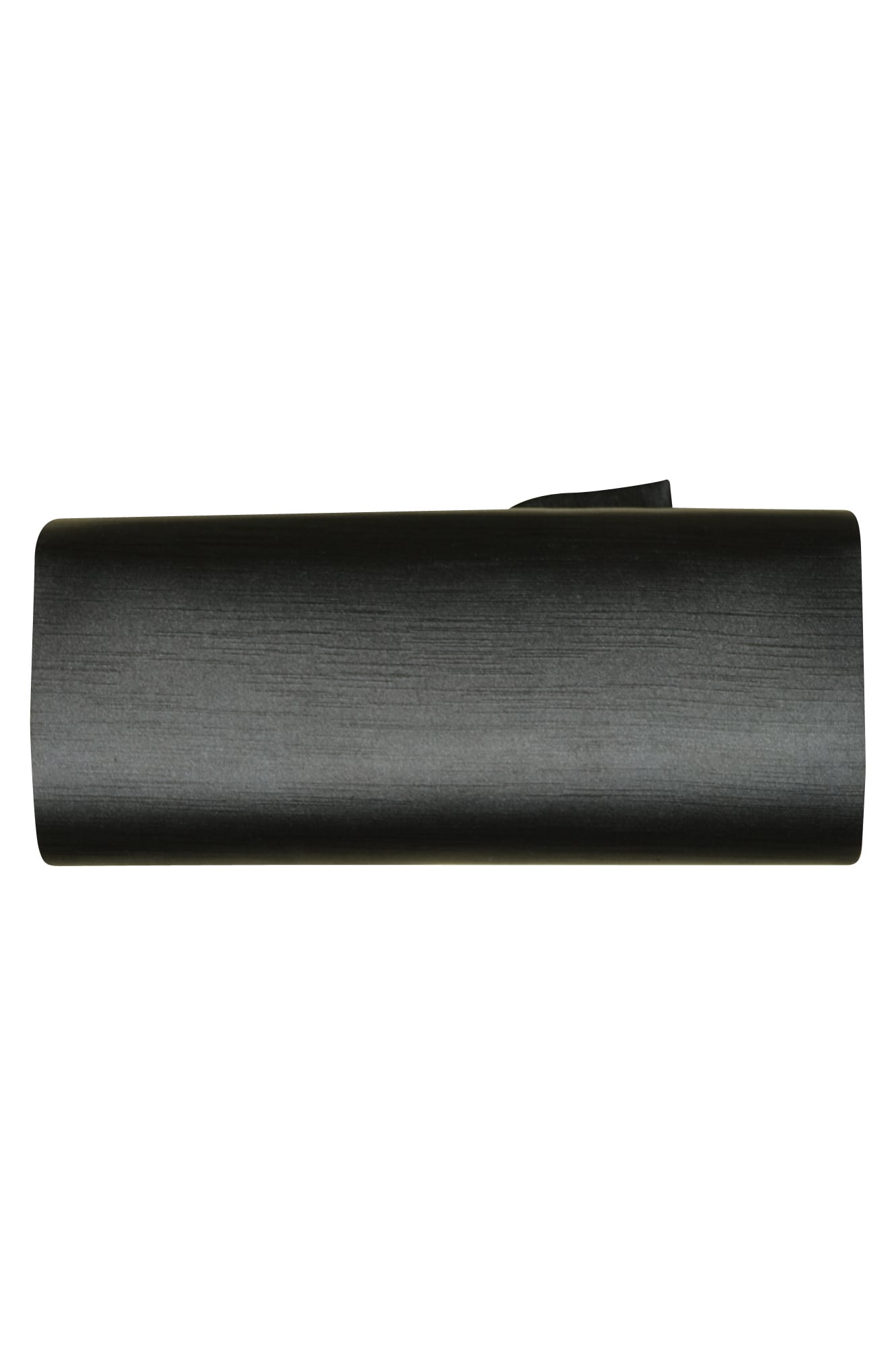 リボンモチーフブラッククラッチバッグ