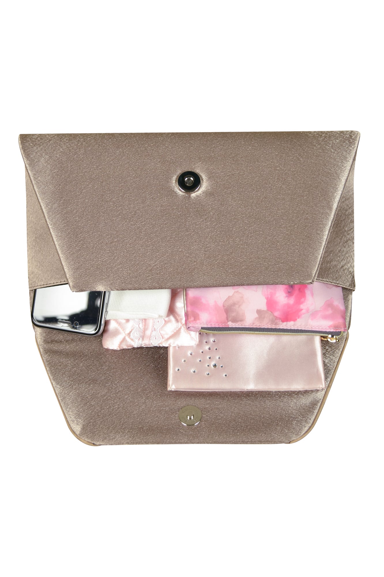 ビッグリボンモカクラッチ