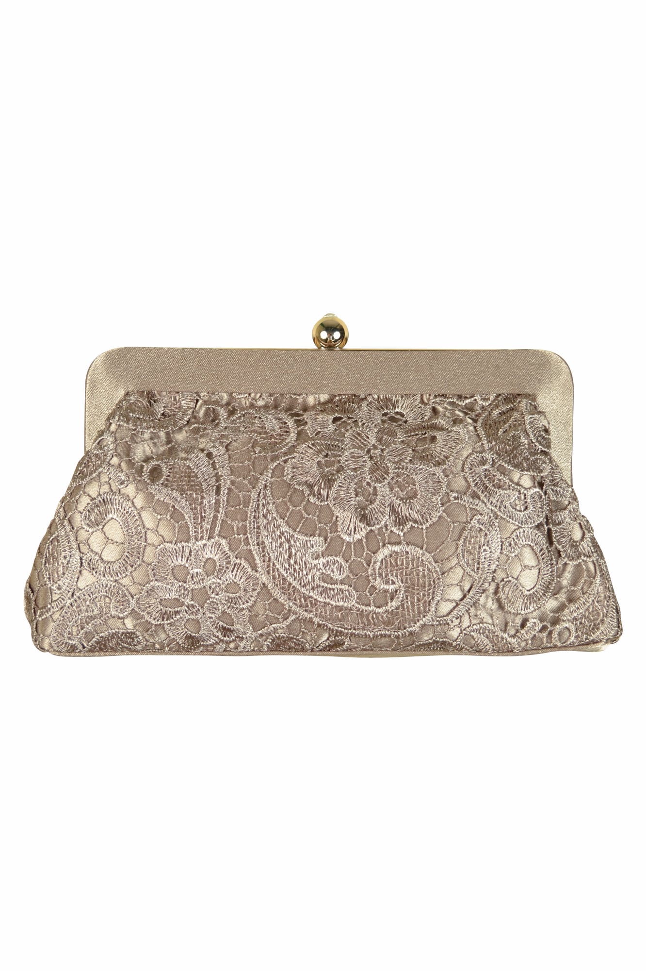 モカレースがま口バッグ