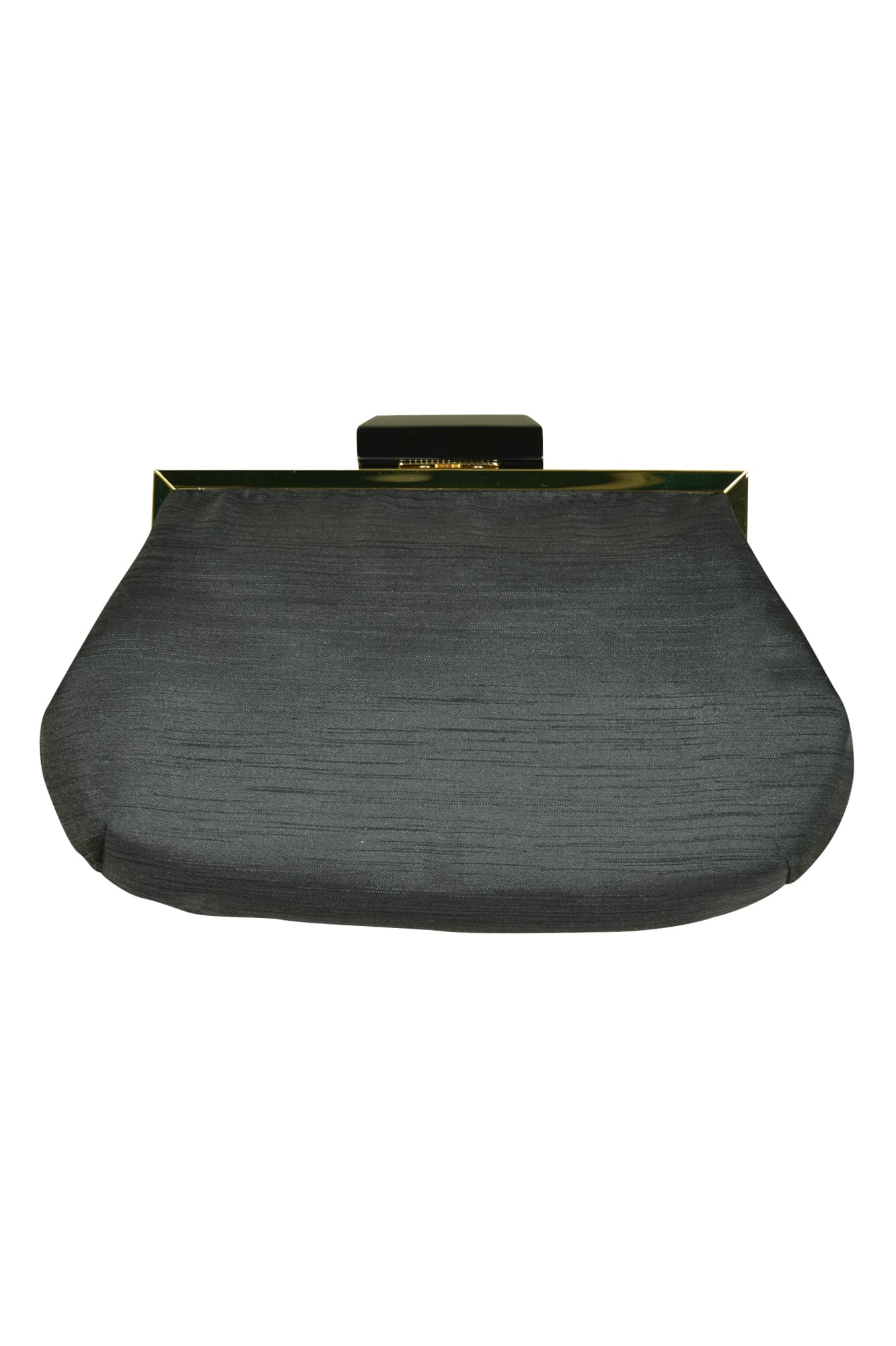 シャンタンブラックシンプルバッグ