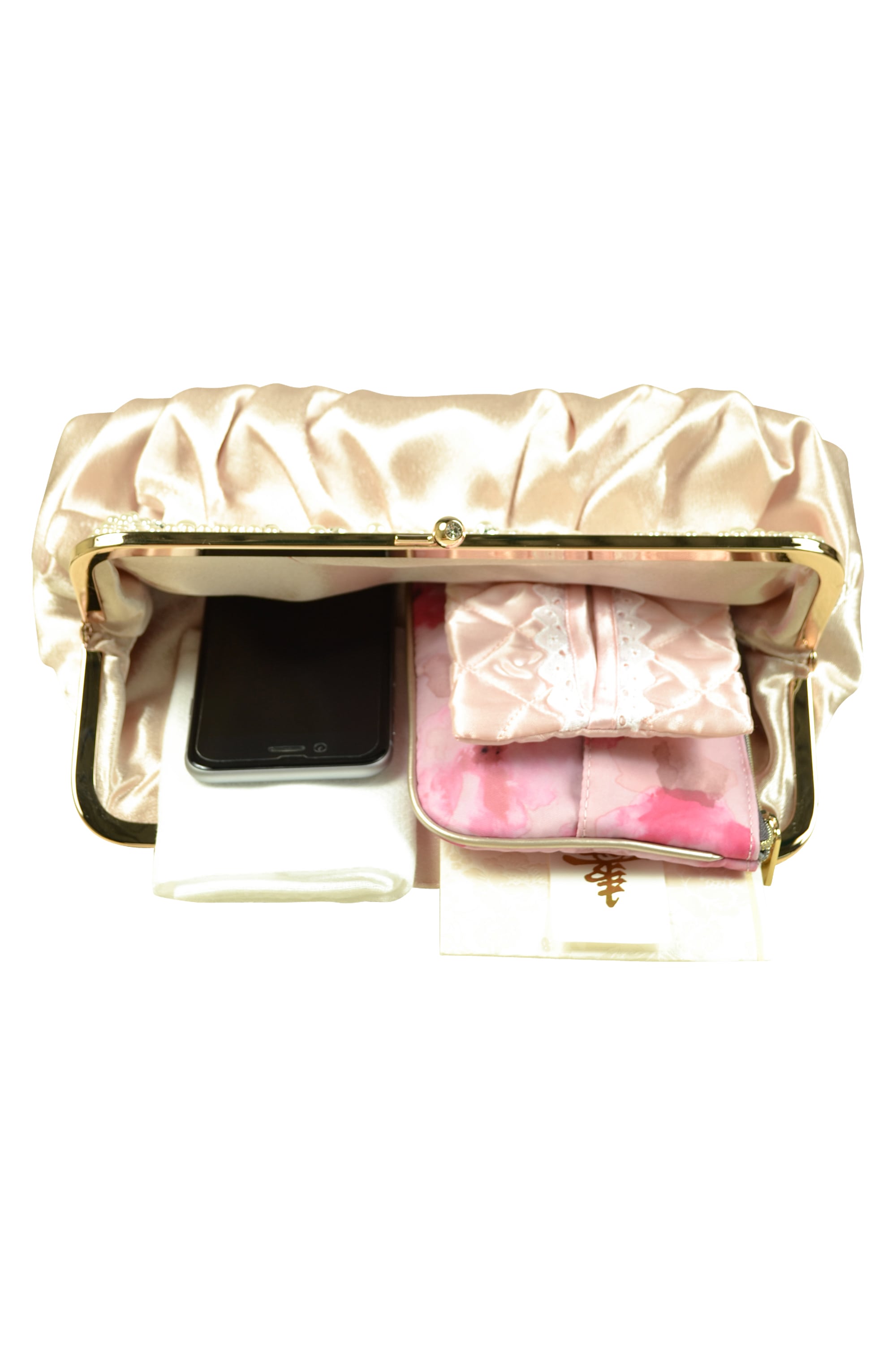 豪華パールビジュシャンパンバッグ