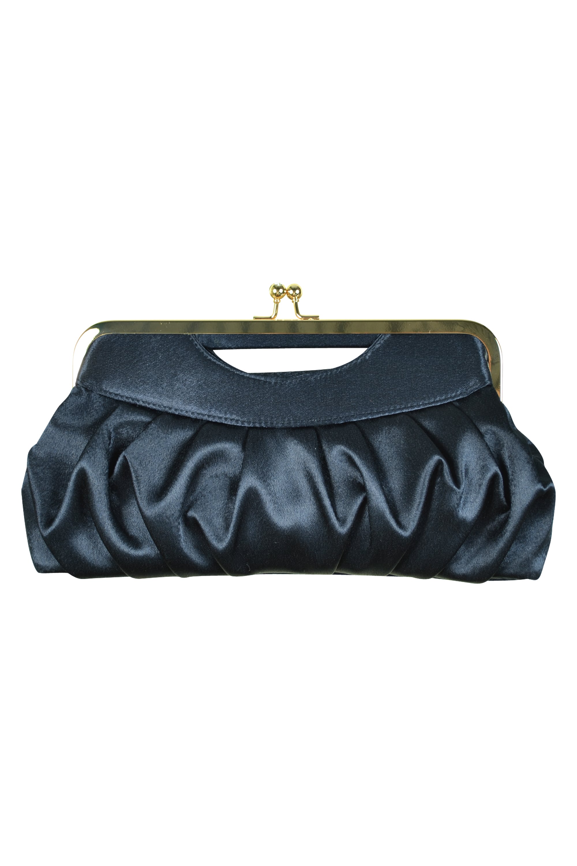 豪華パールビジュネイビーバッグ