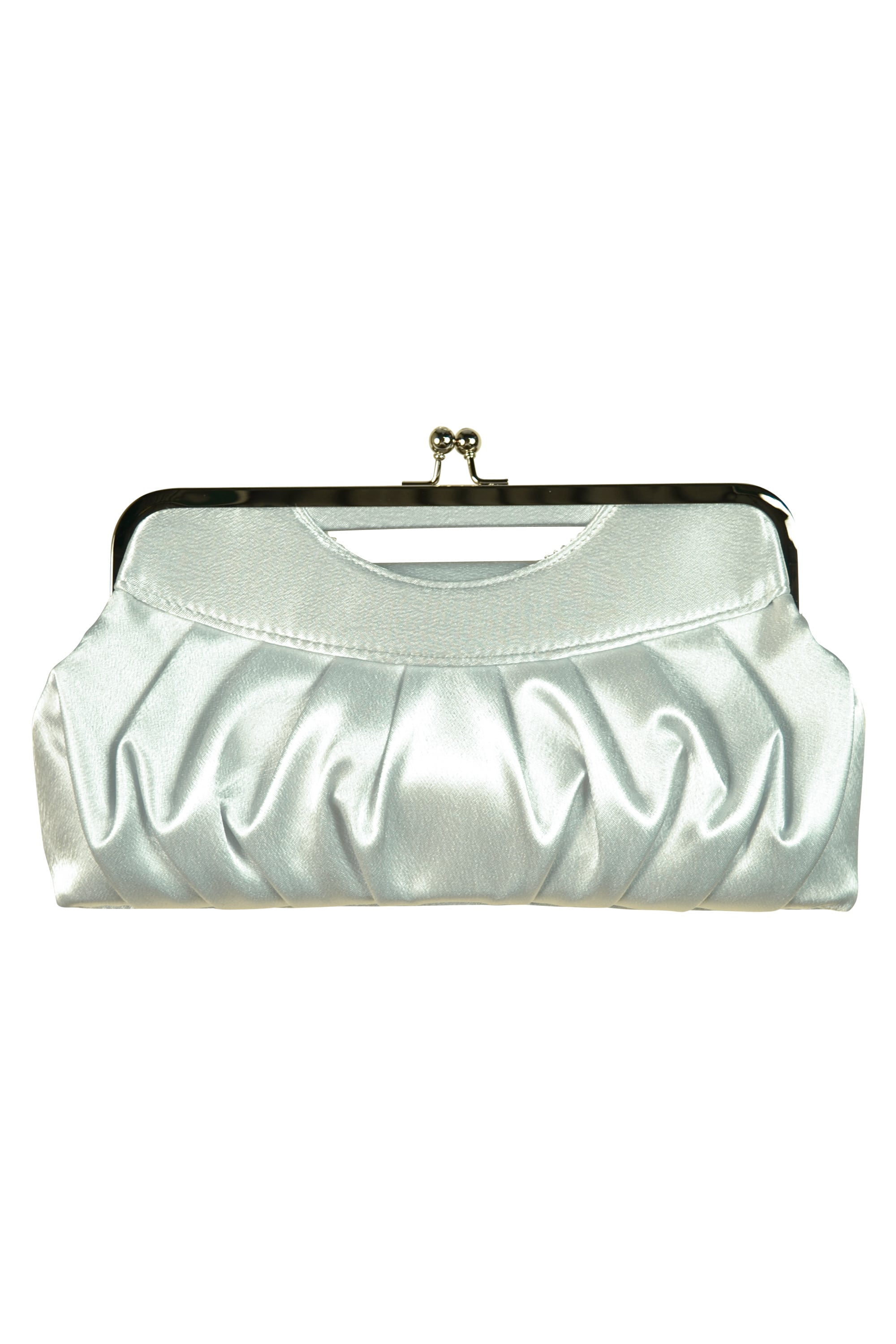 豪華パールビジュシルバーバッグ