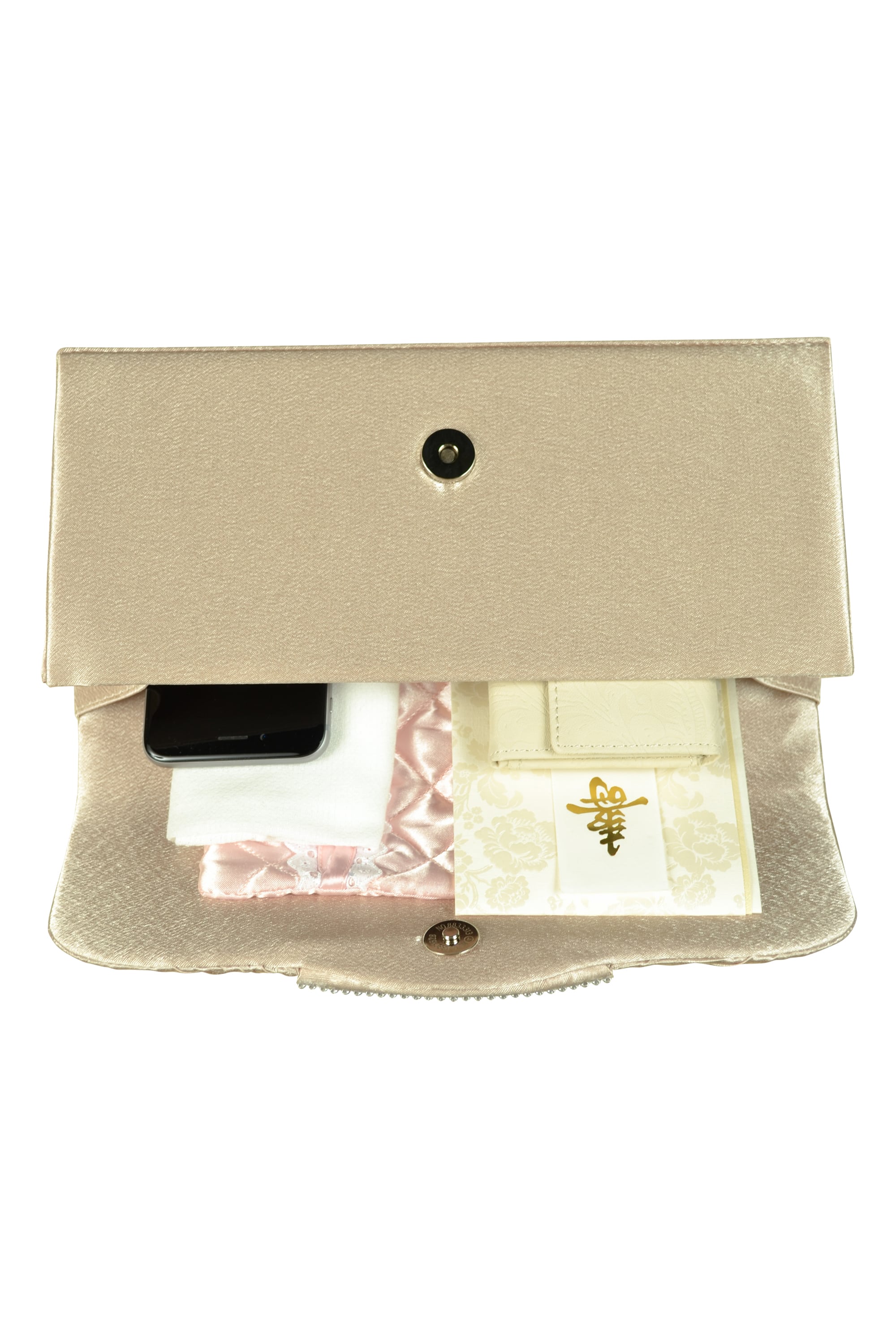 上品パールビジュシャンパンバッグ