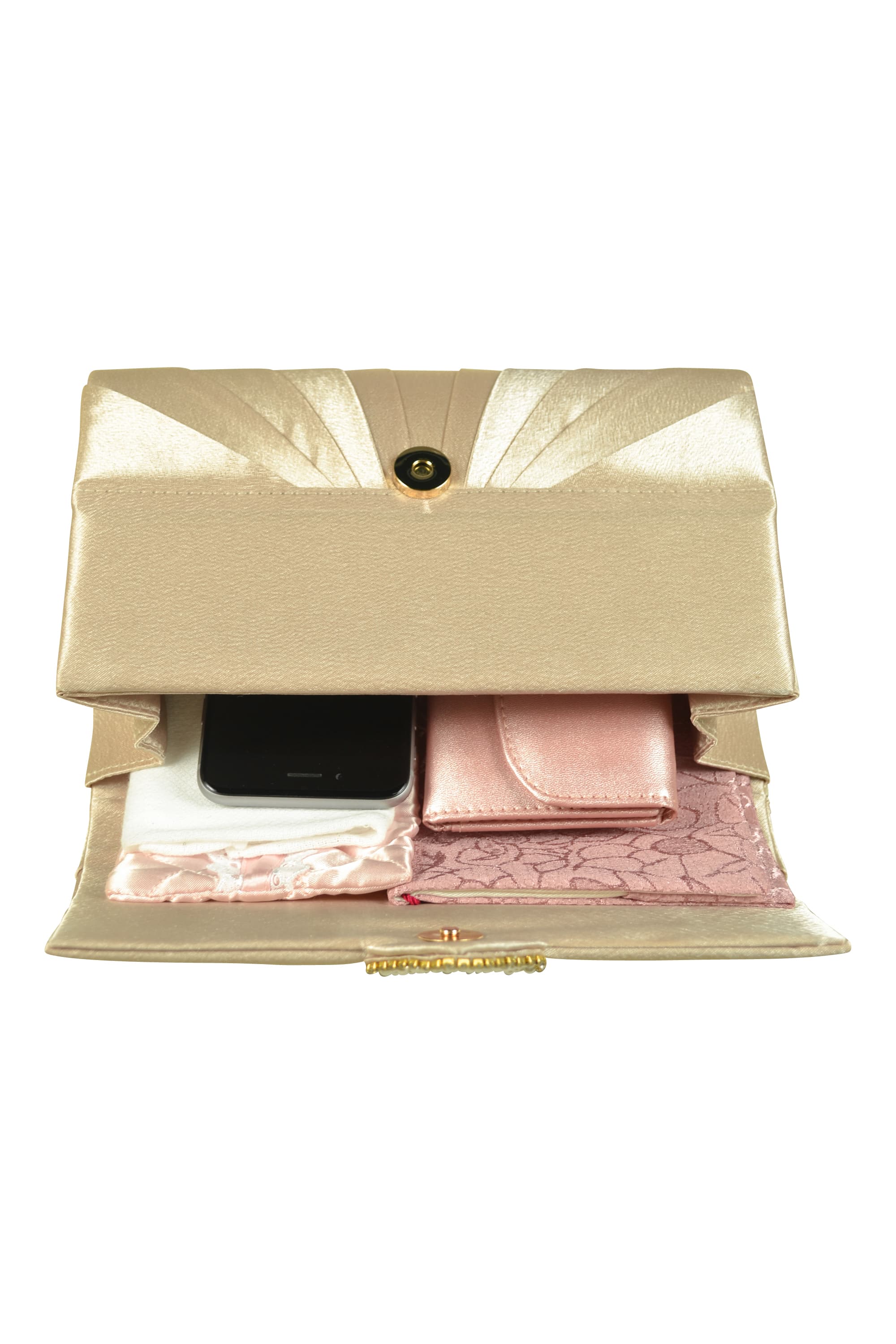 ひし形ビジュシャンパンバッグ