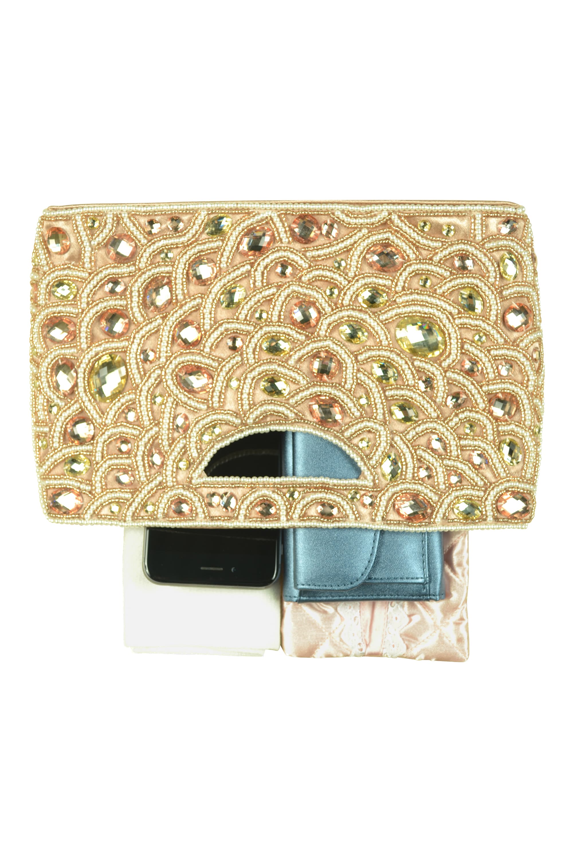 マーメイドビジュピンクブラウンバッグ