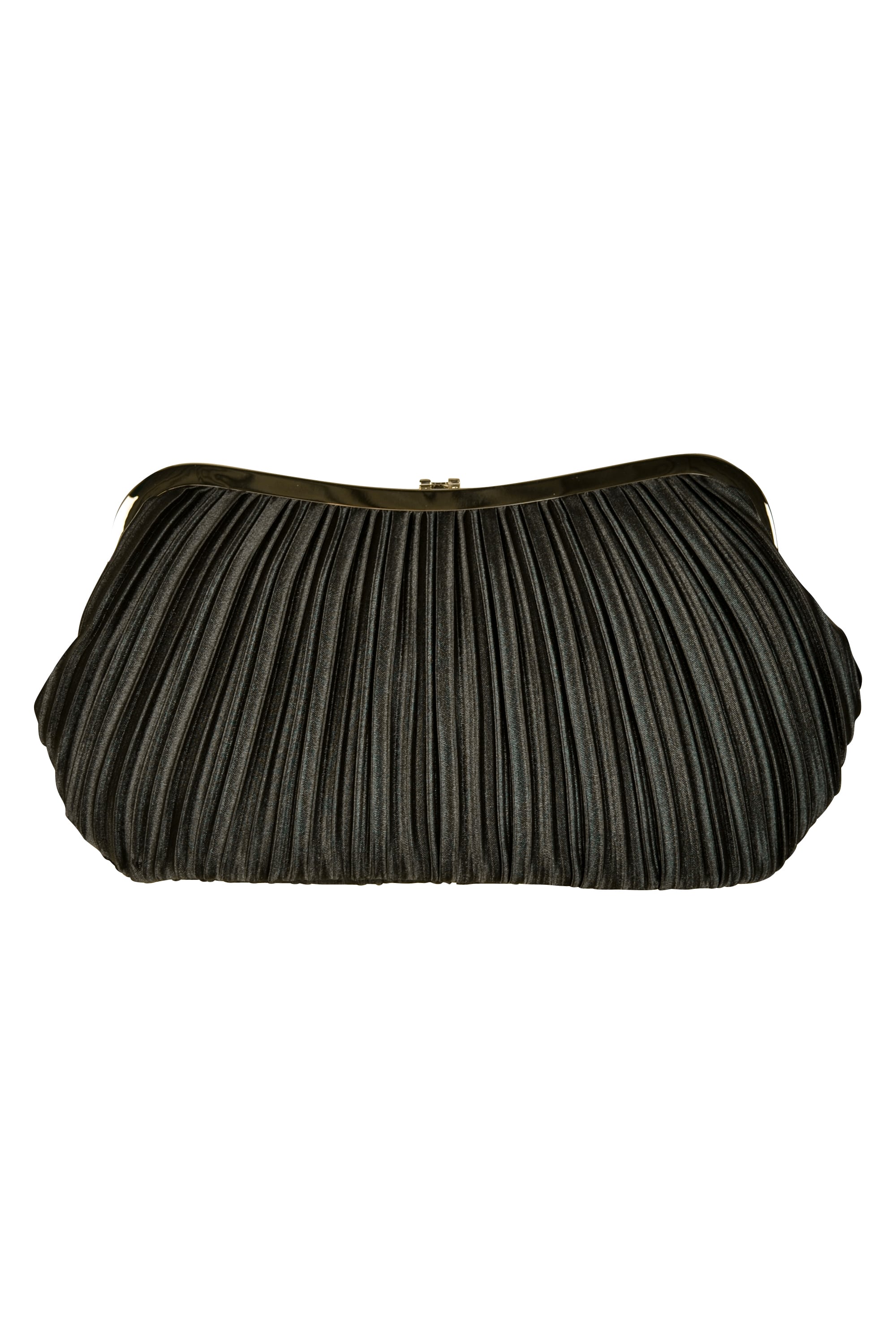 上品プリーツブラックバッグ