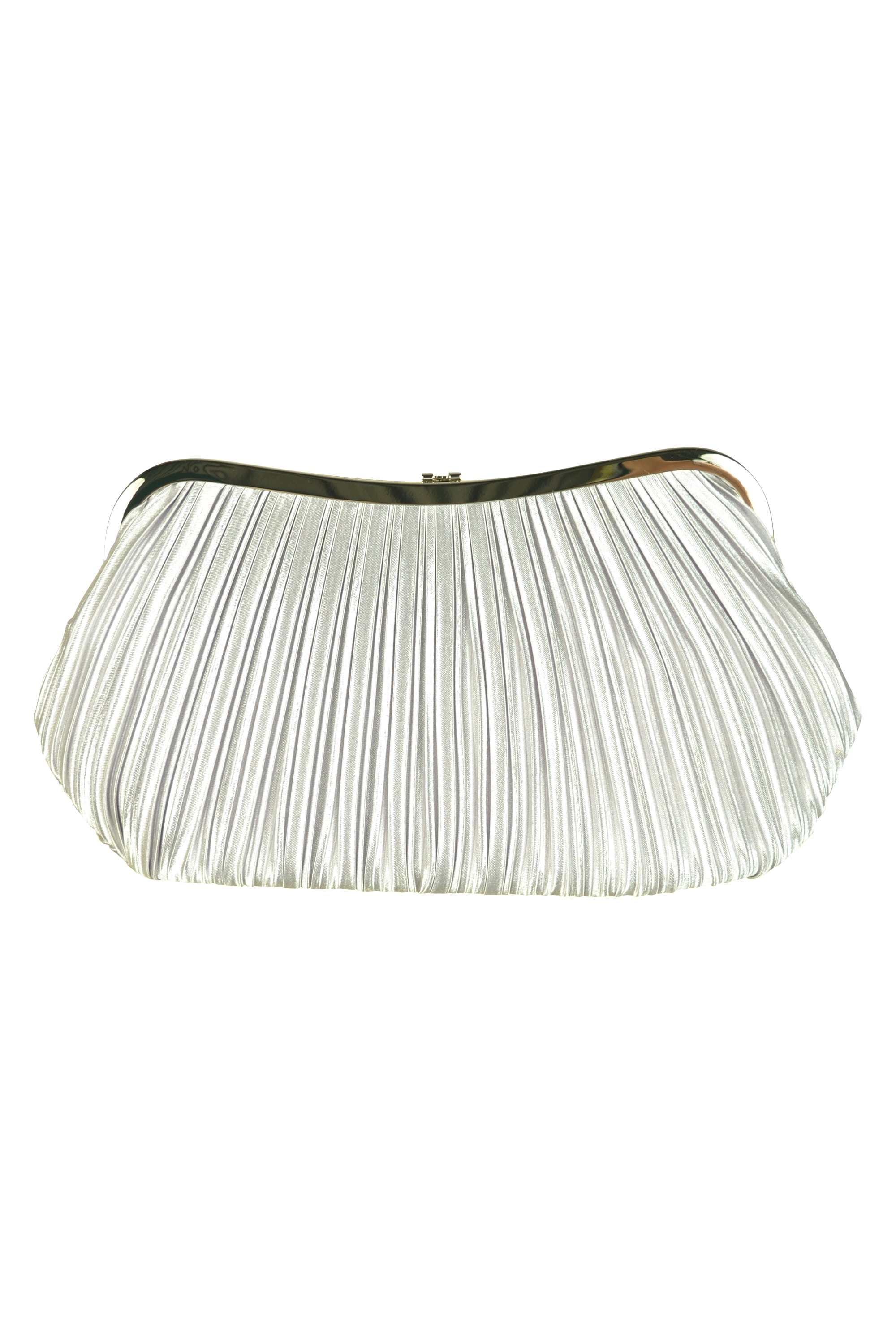 上品プリーツグレーバッグ