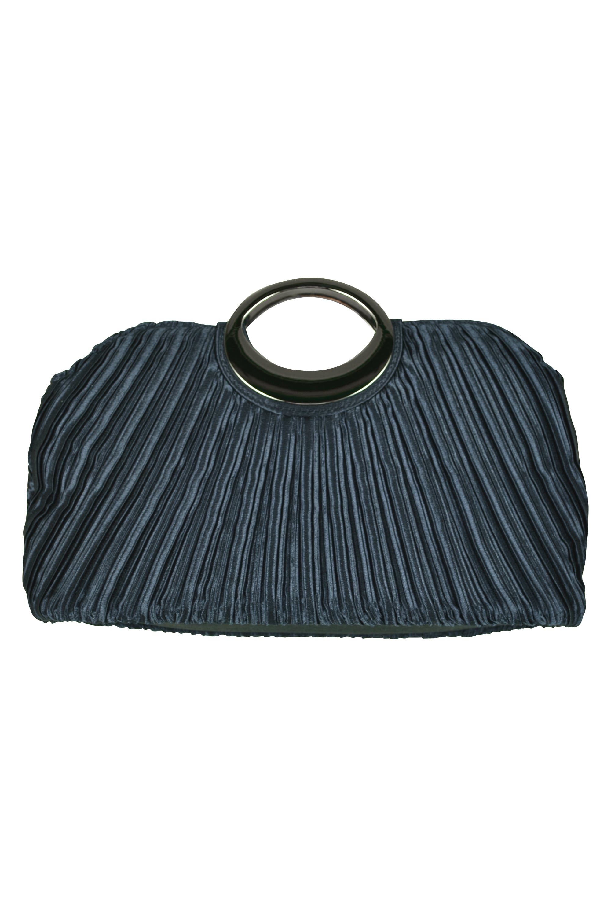 持ち手付きネイビーバッグ