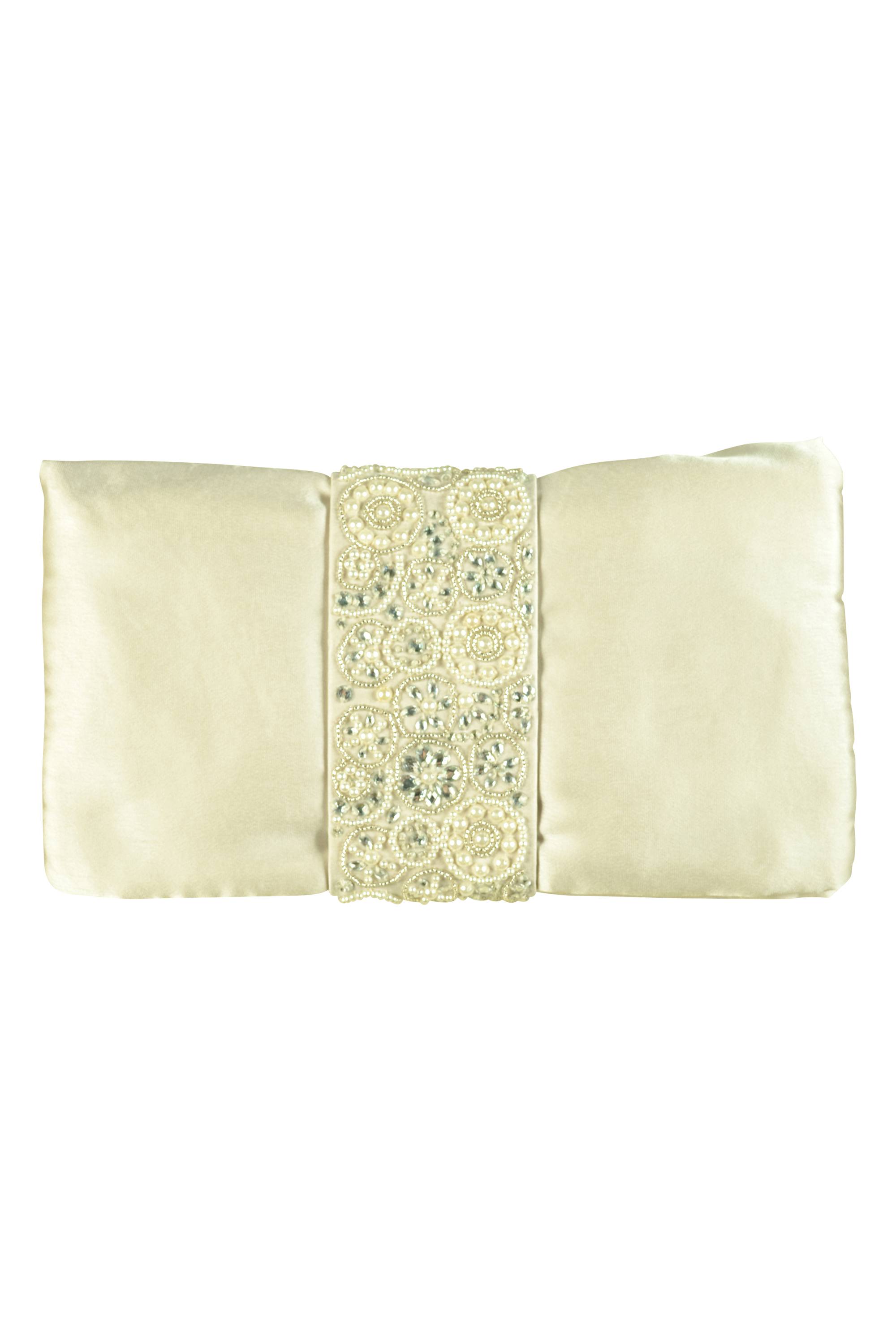 デザインビジュグレージュクラッチバッグ