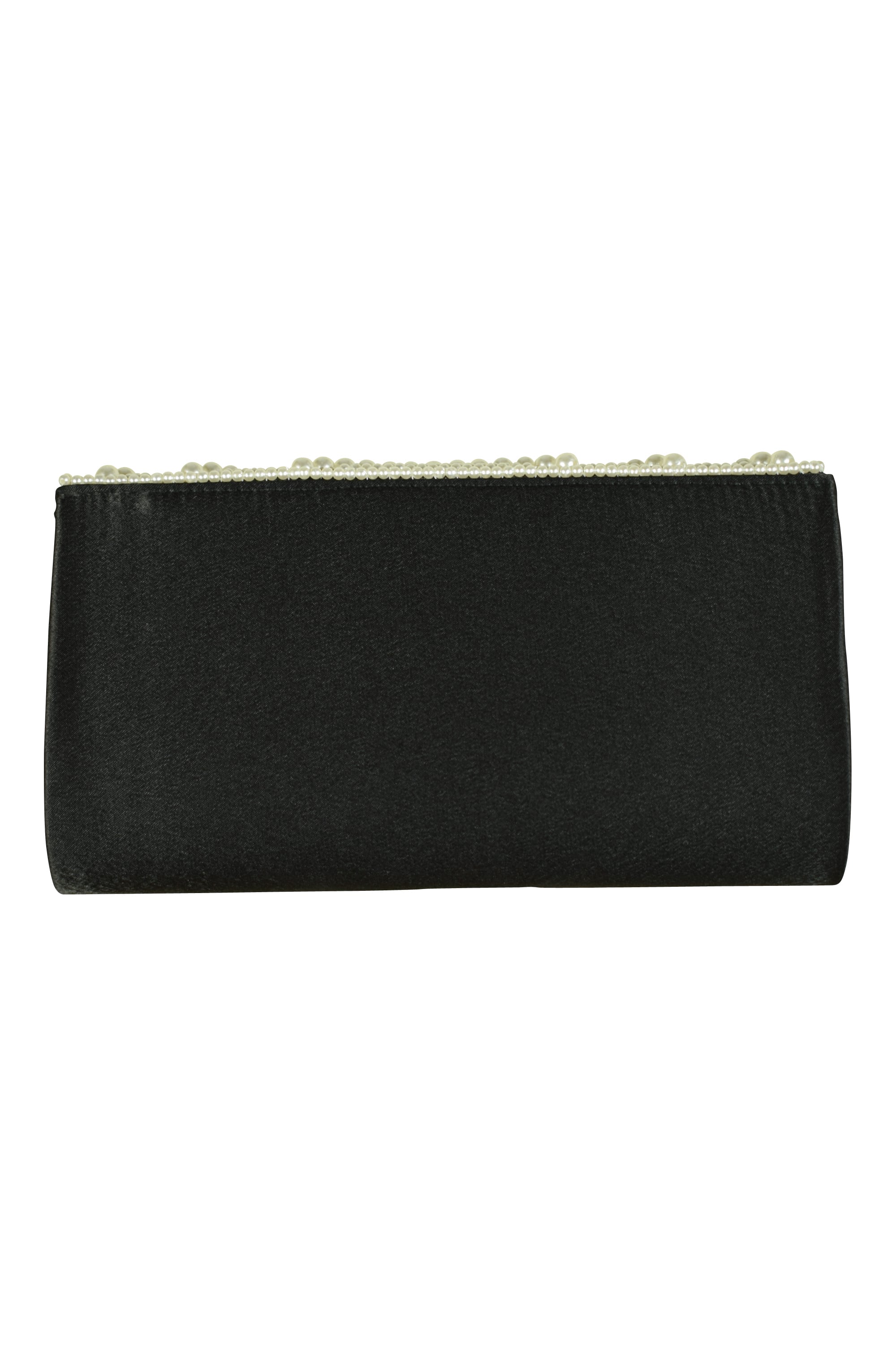 ボリュームパールビジュブラックバッグ