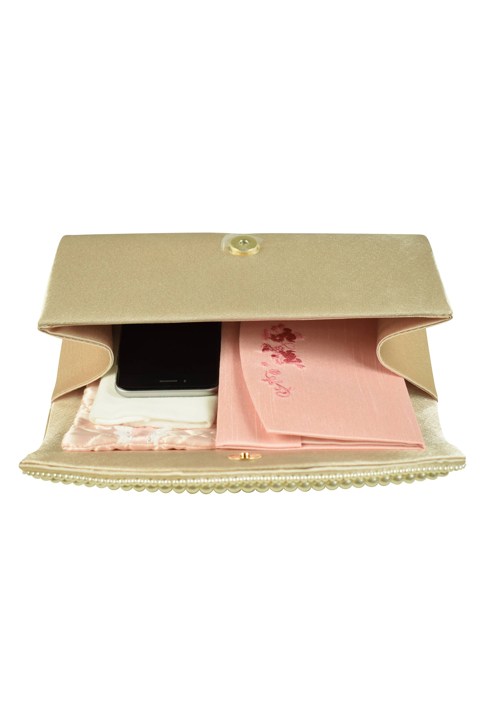 ボリュームパールビジュシャンパンバッグ