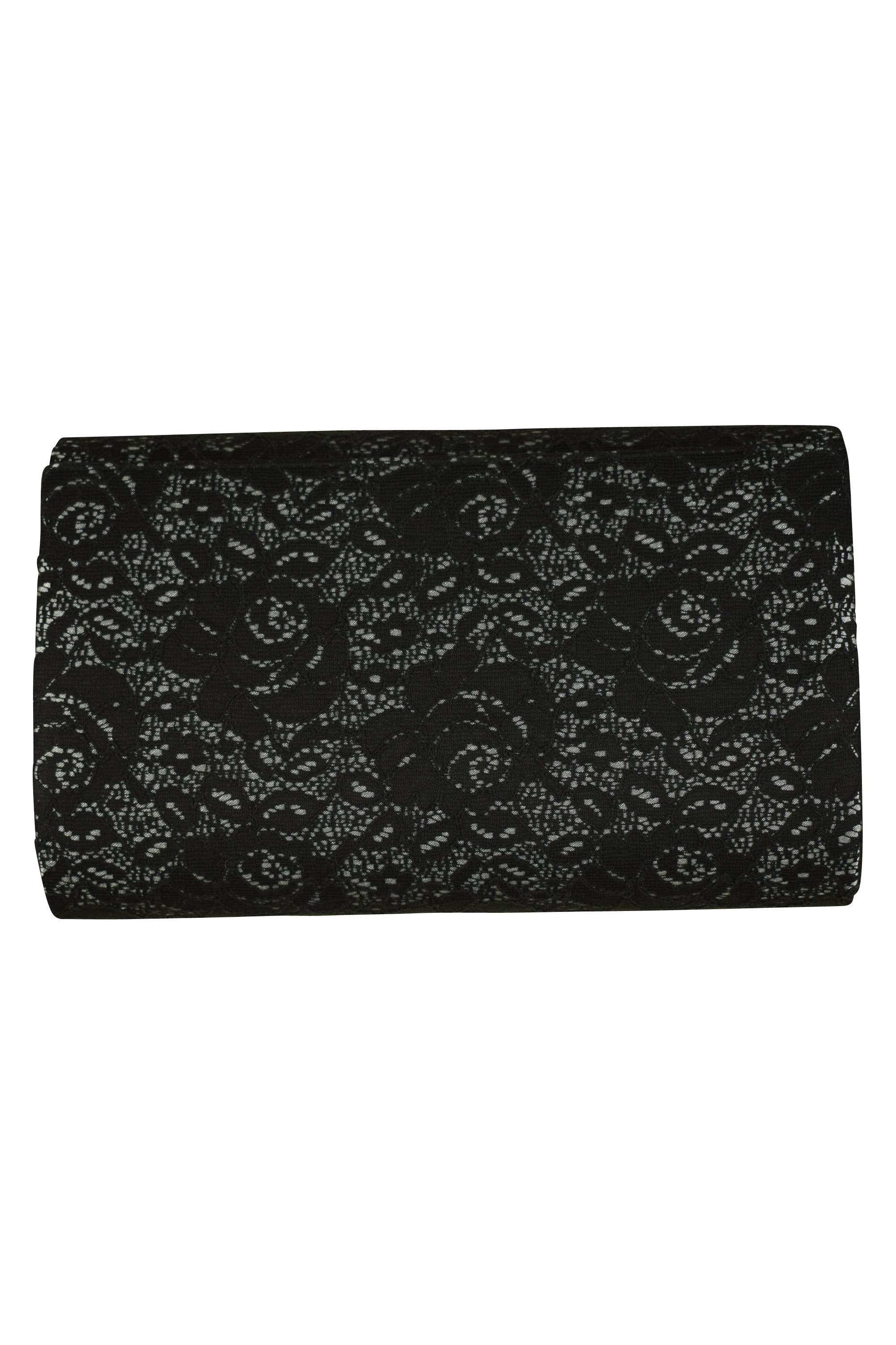 フラワーレースブラックバッグ