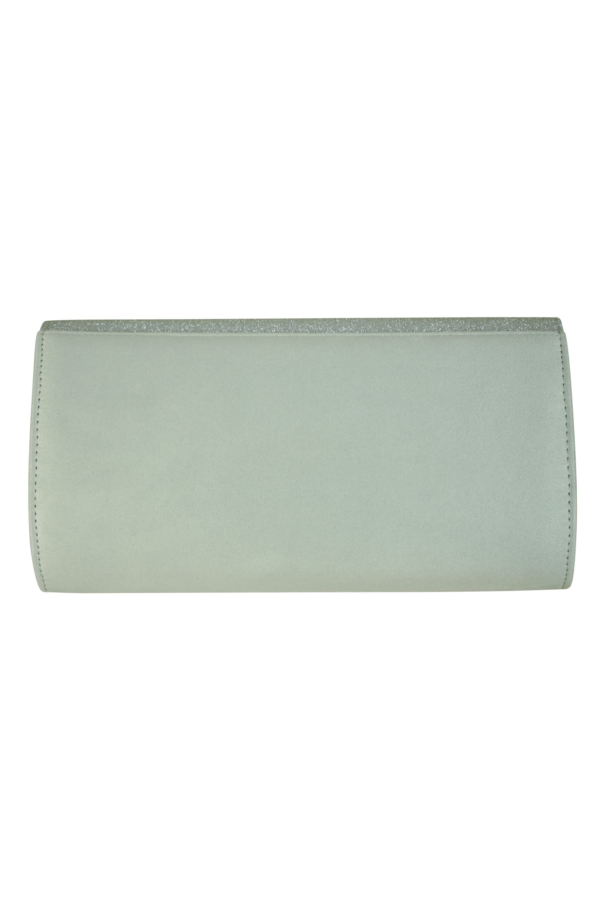 ラメスクエアシルバーバッグ