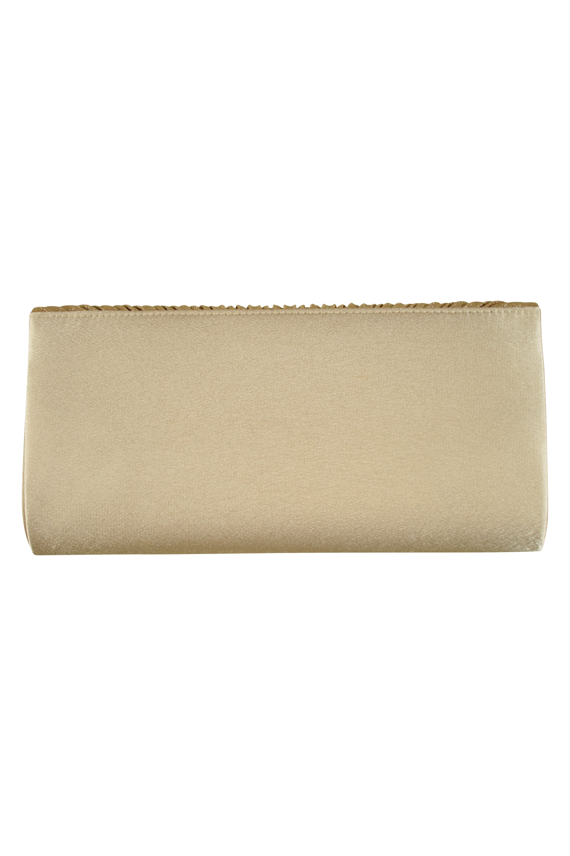 ラメプリーツゴールドバッグ