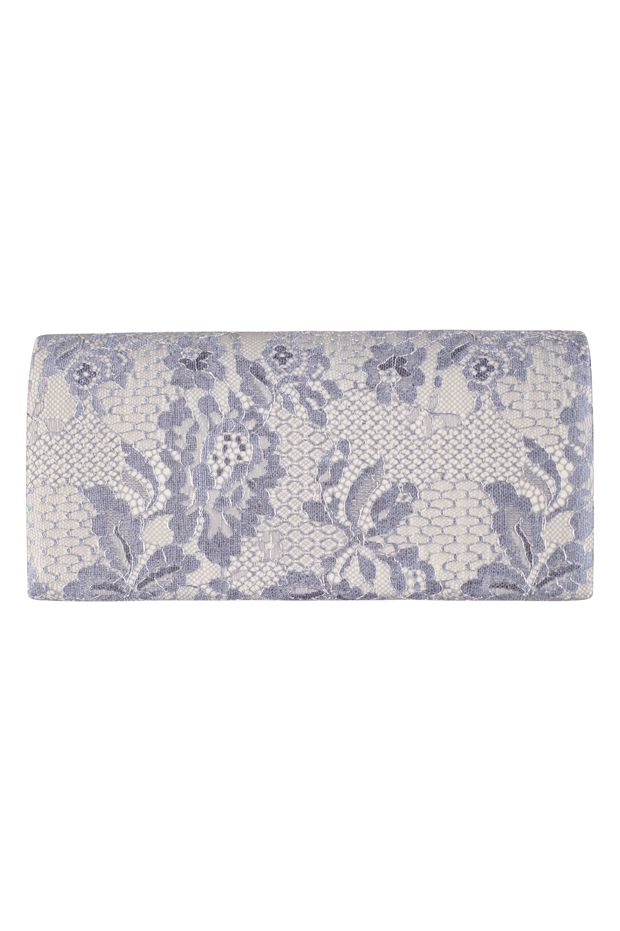 フラワーレースブルーグレーバッグ