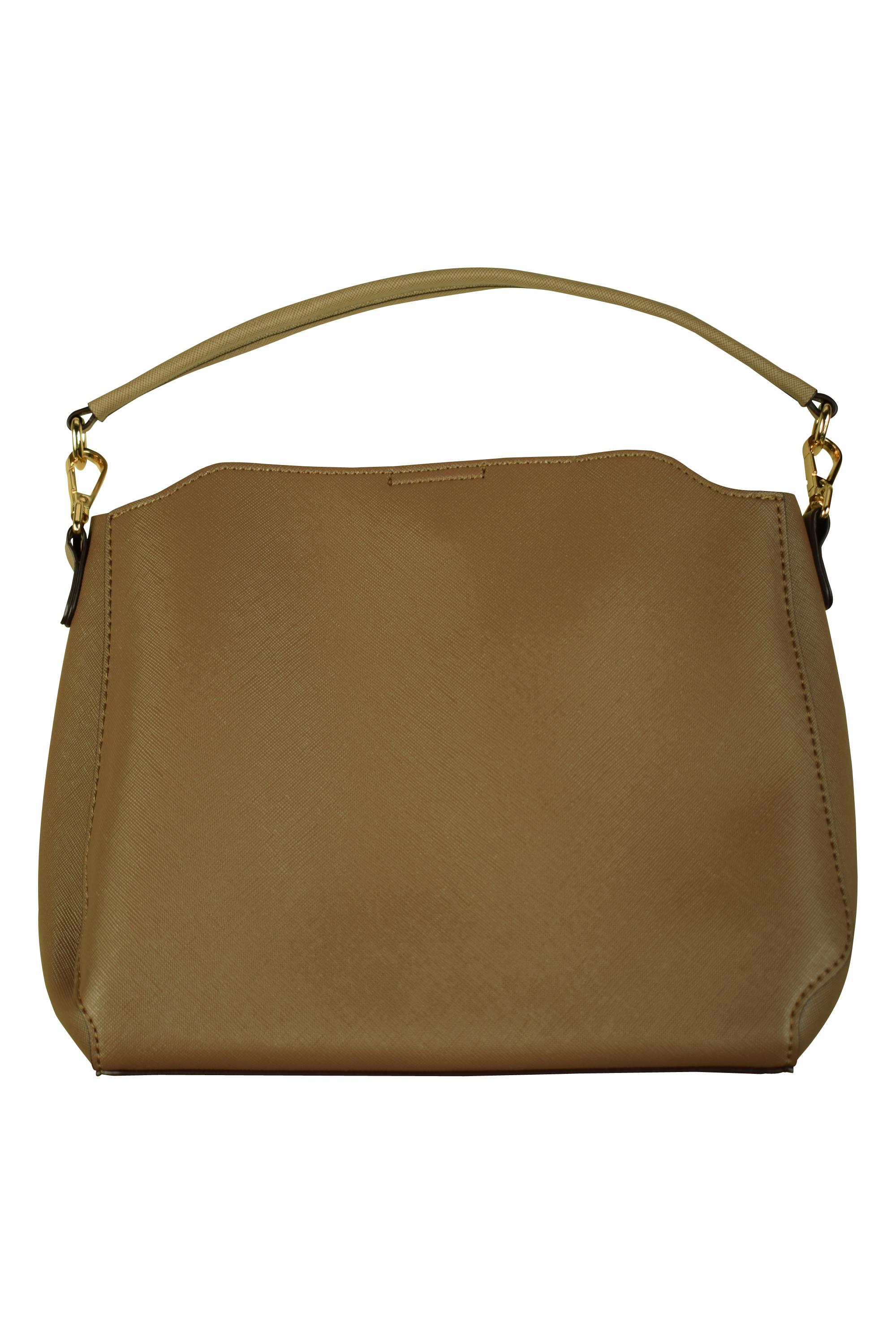 ブラウンスクエア上品バッグ