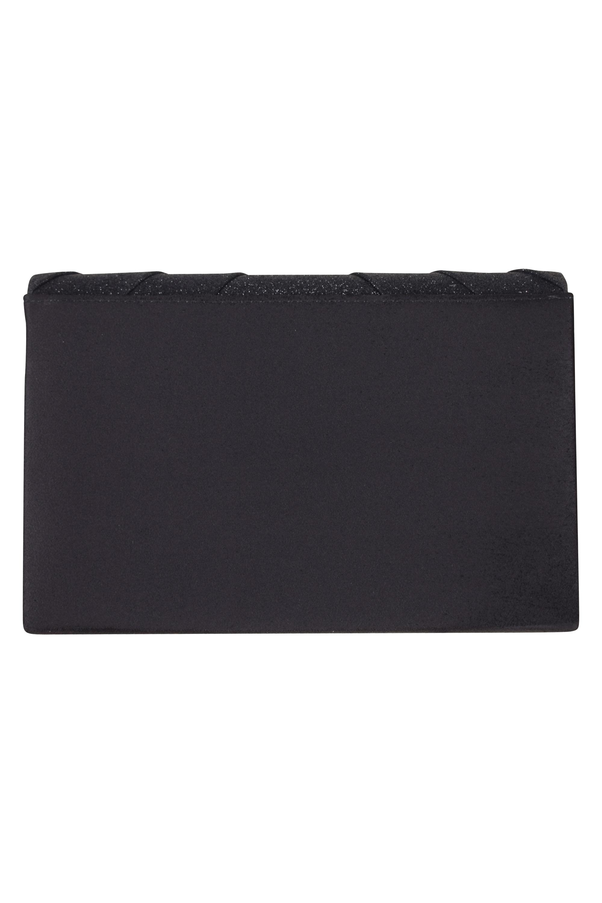 ラメ×スウェードタッチブラックバッグ