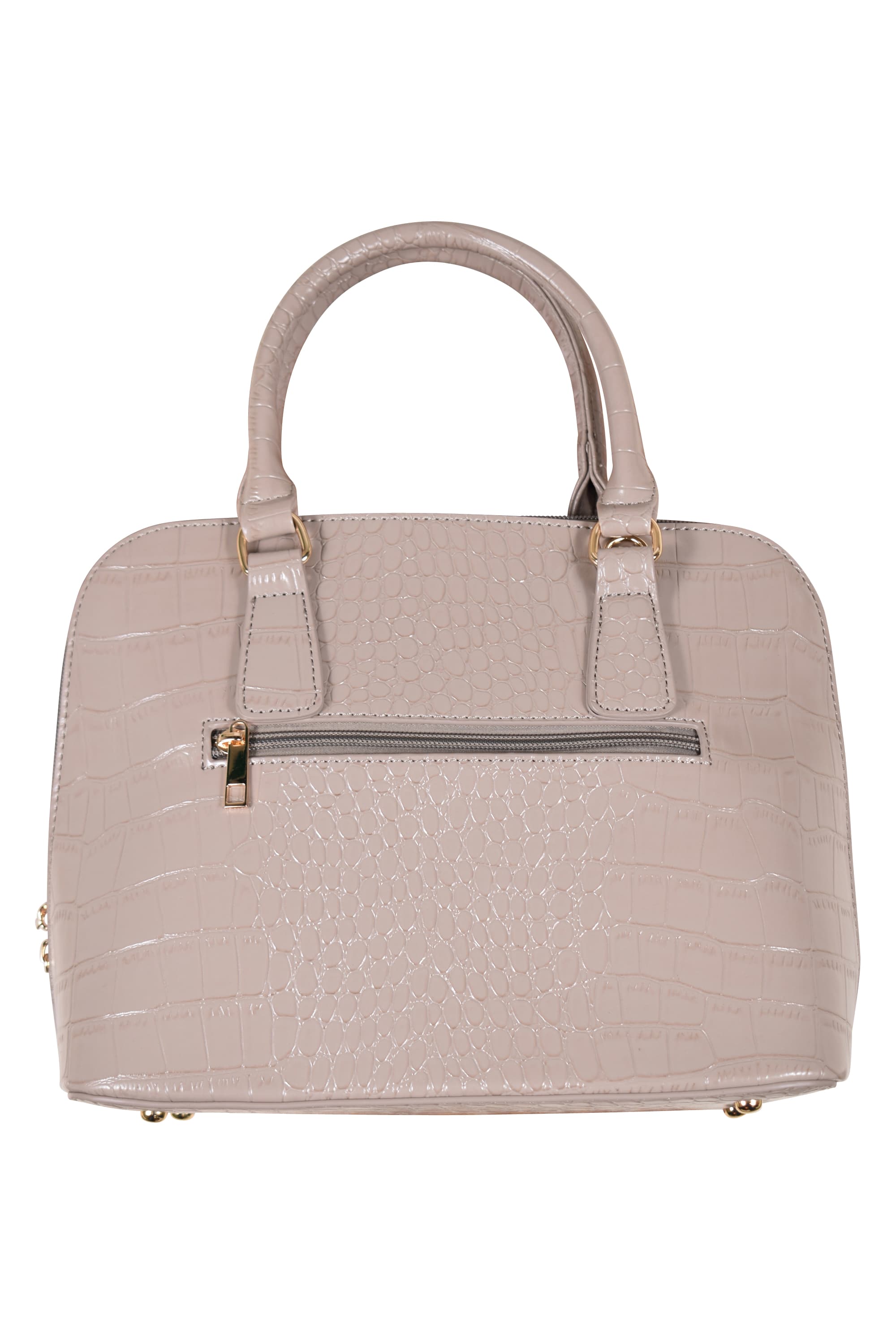 クロコ調グレージュバッグ