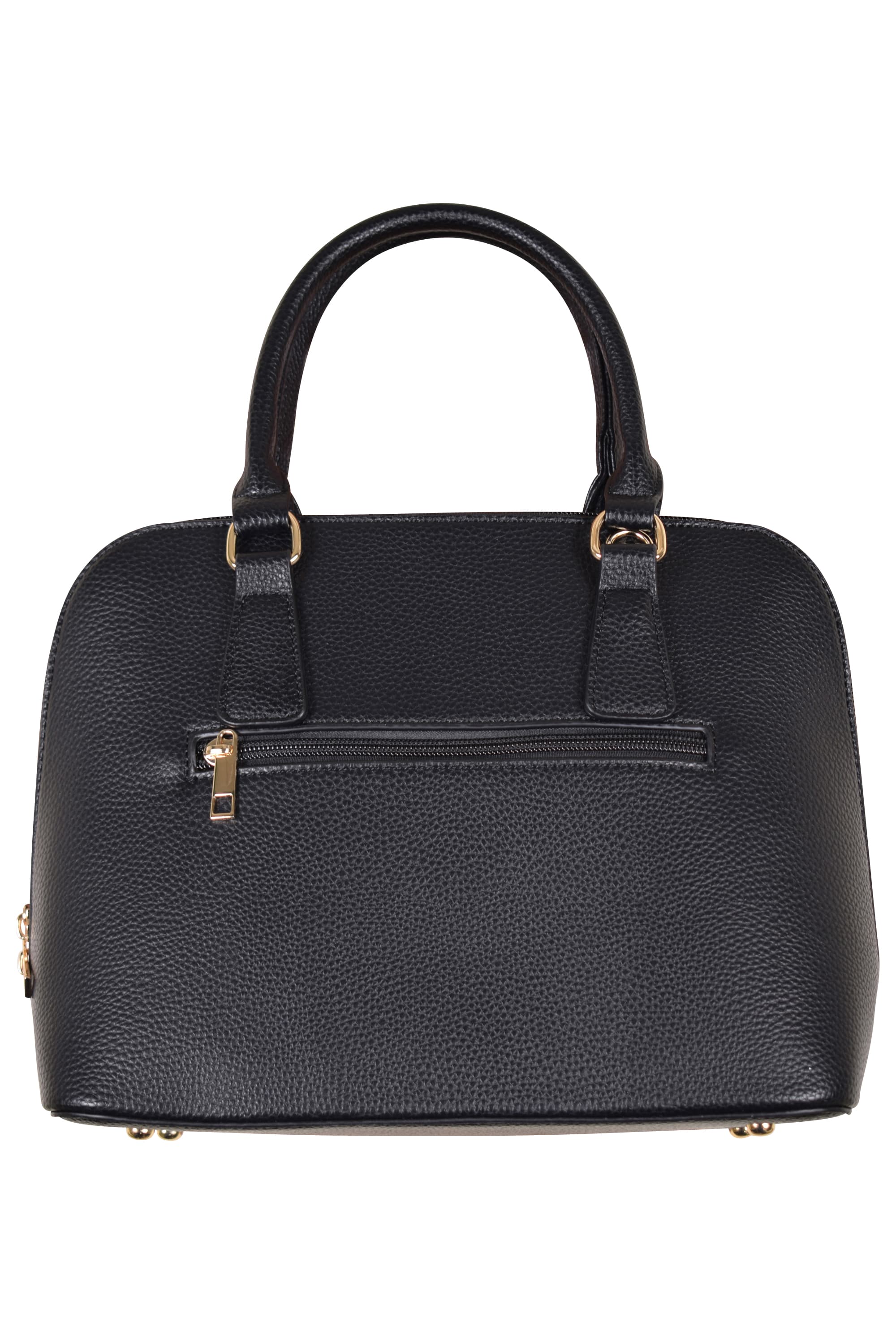 ラウンドジップブラックバッグ