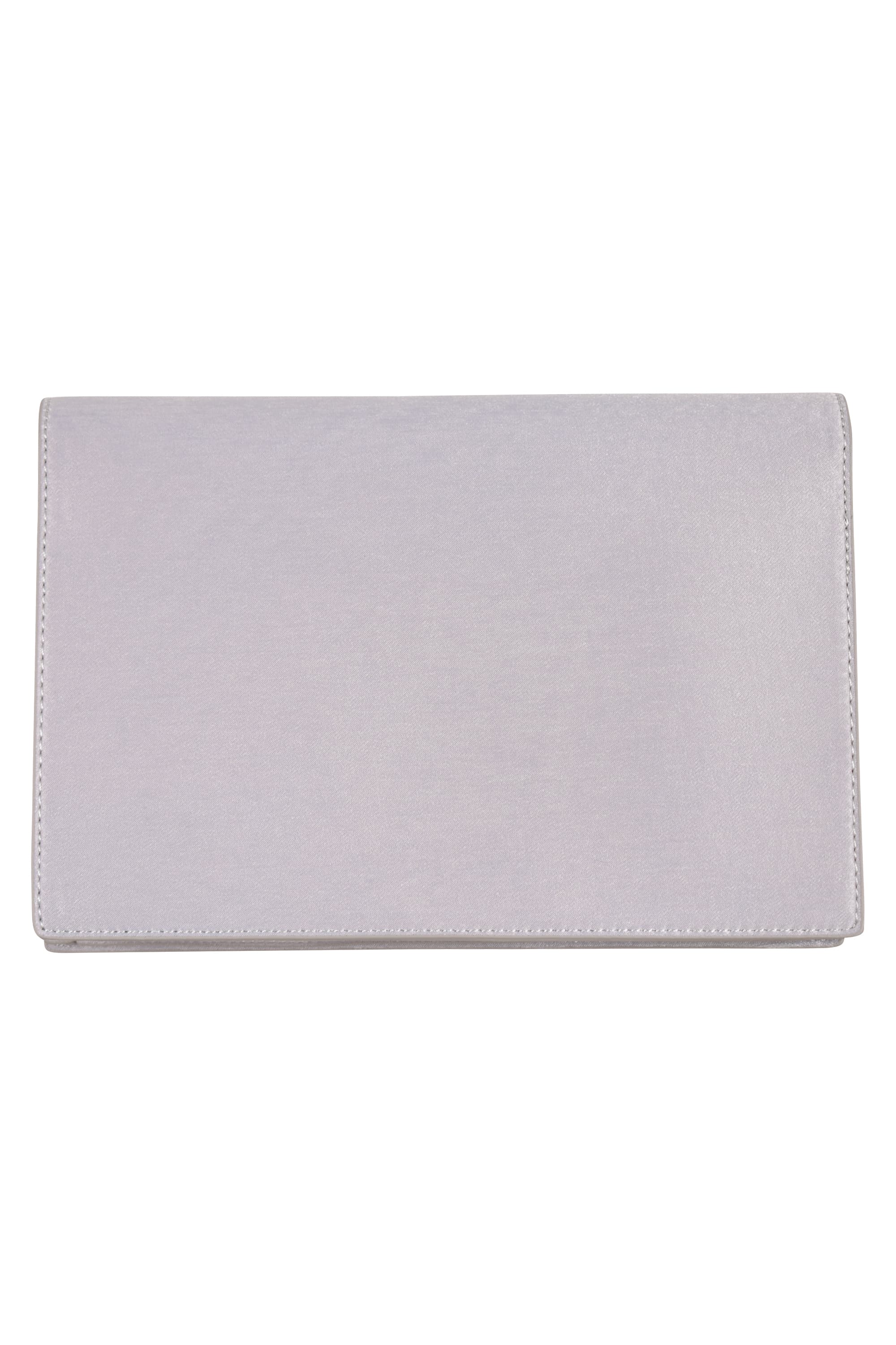 ヴィンテージサテンライトグレークラッチバッグ