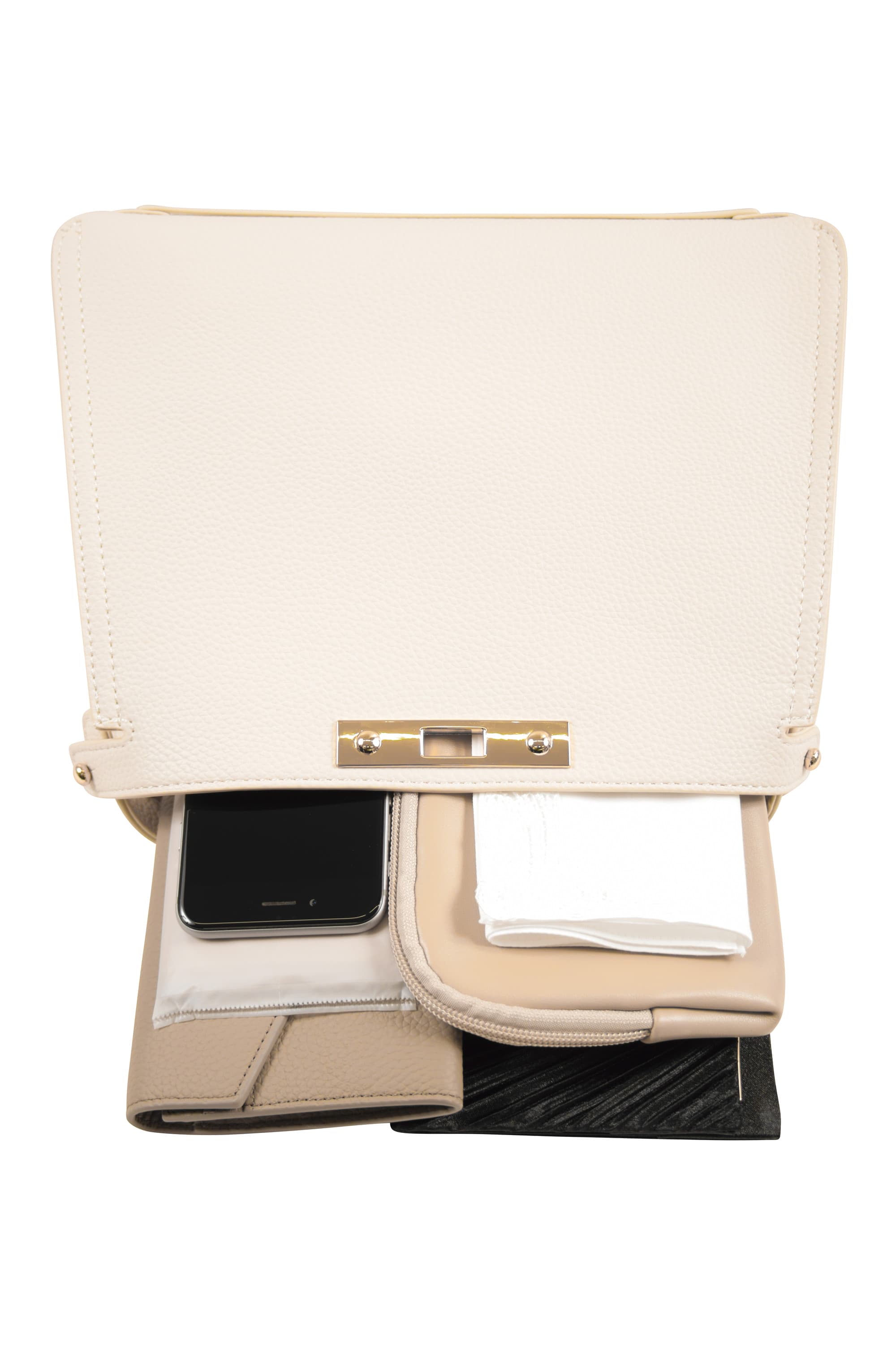 トラペジウム型アイボリーバッグ