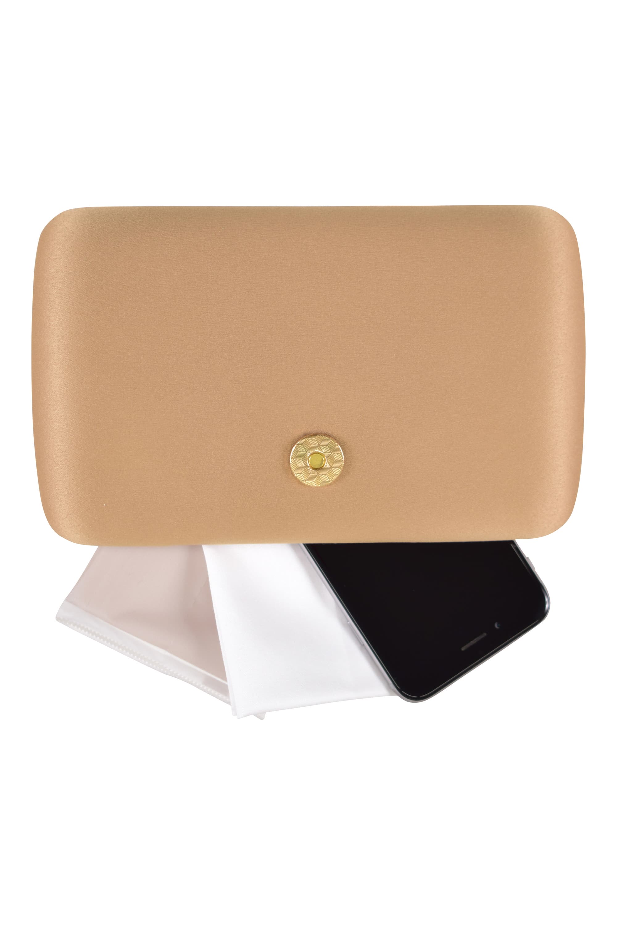 ビーズ刺繍ベルトキャメルバッグ