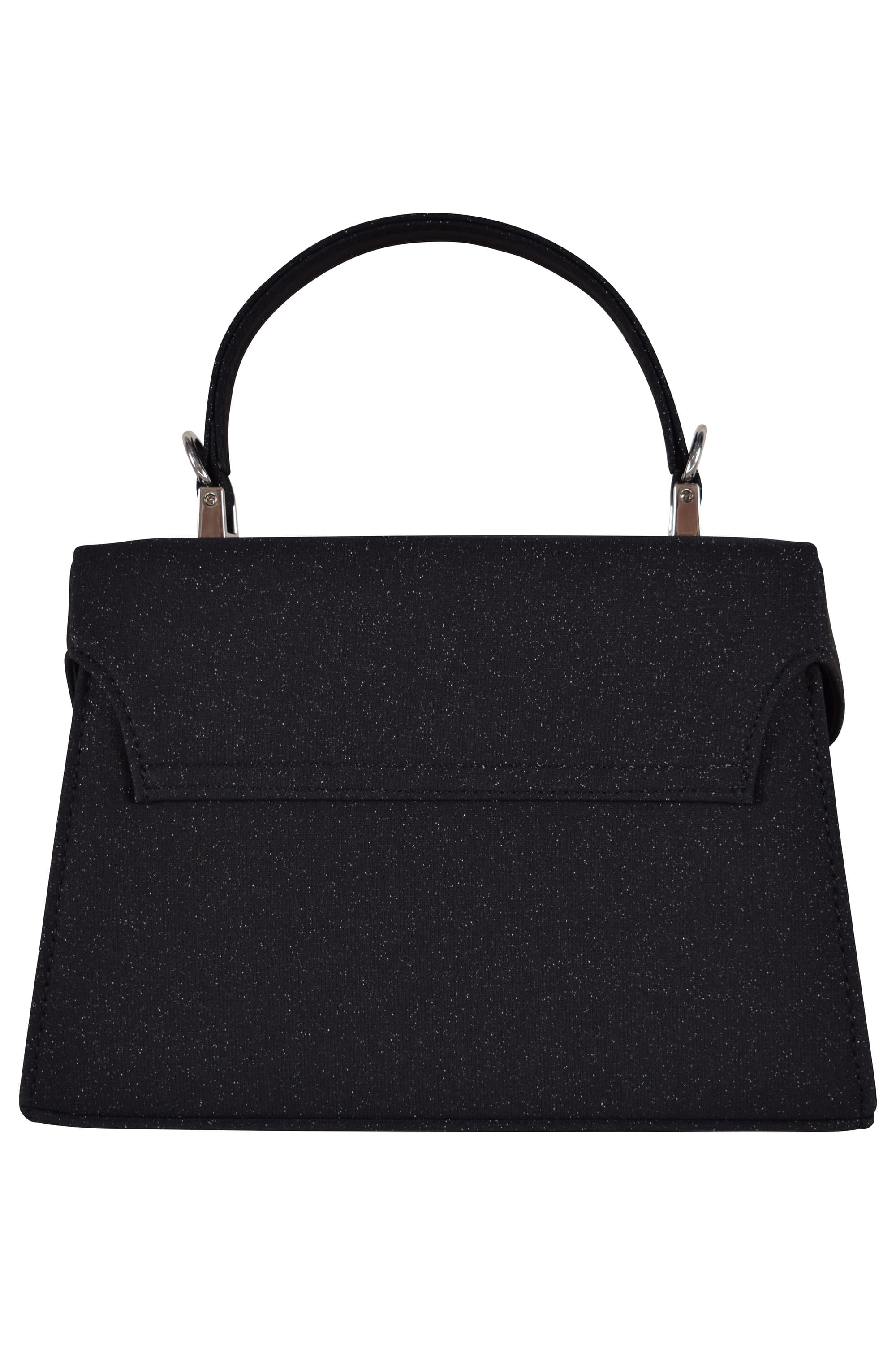 スクエア型ラメブラックバッグ