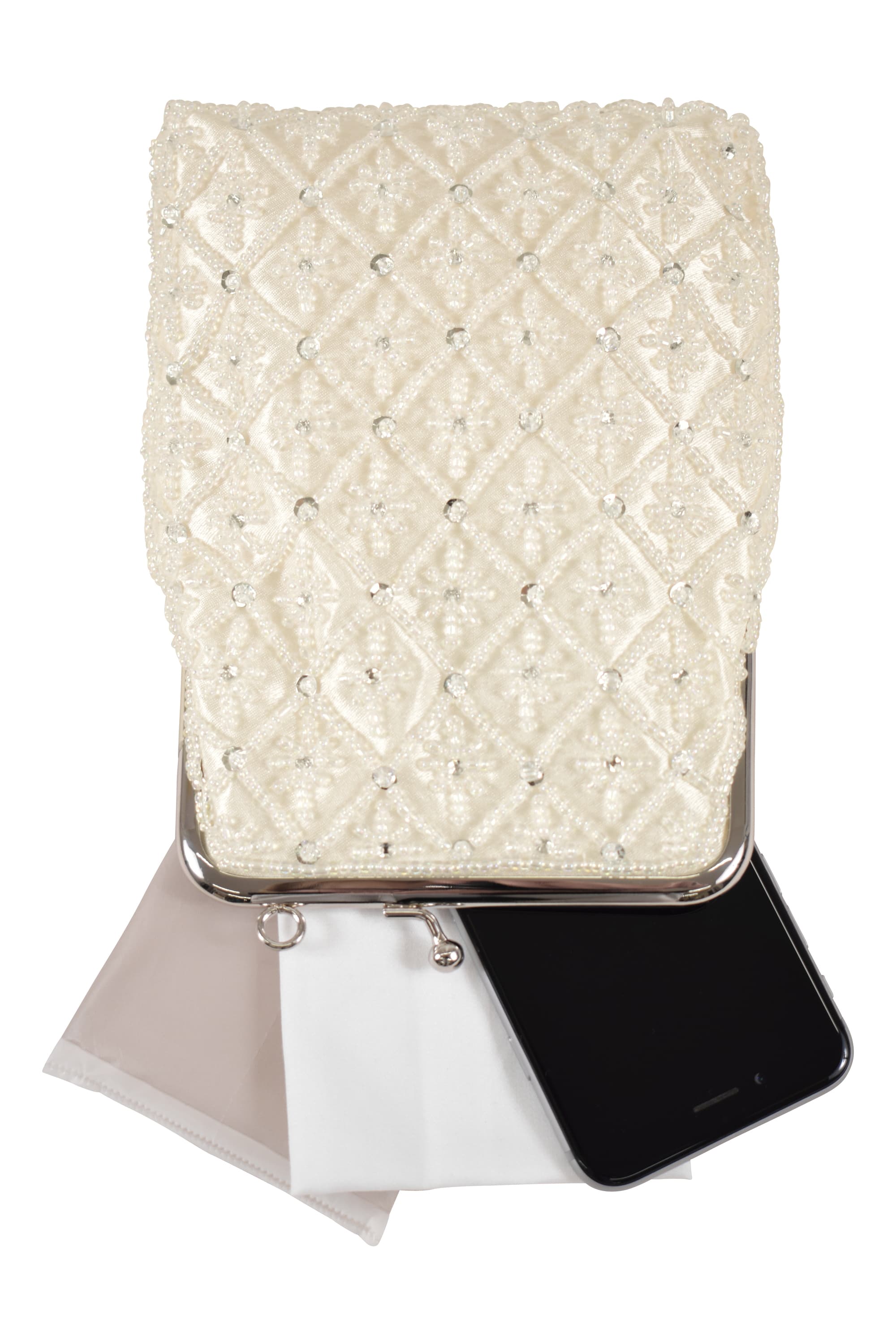 metoi ビーズ刺繍アイボリーサコッシュ をレンタル - 結婚式パーティー