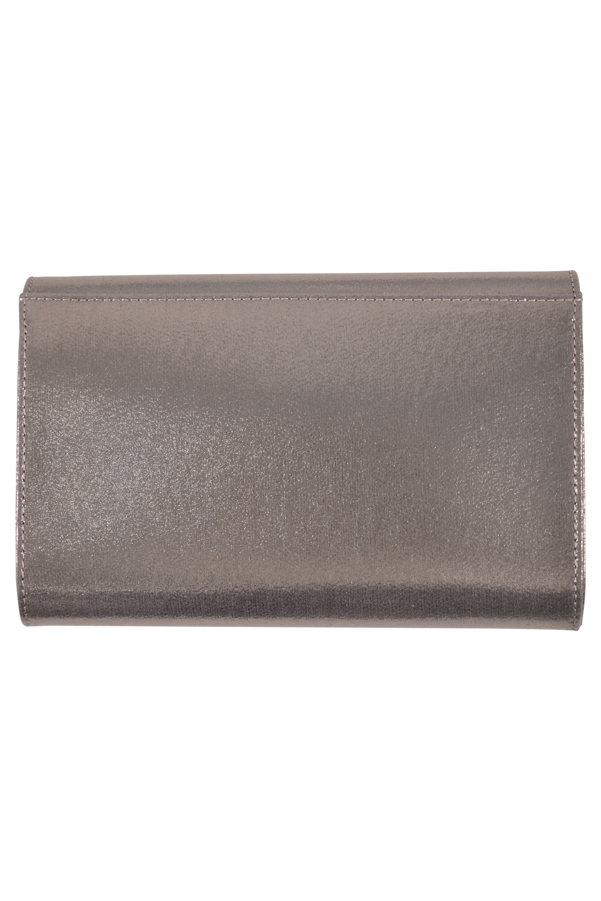 シャインシルバークラッチバッグ