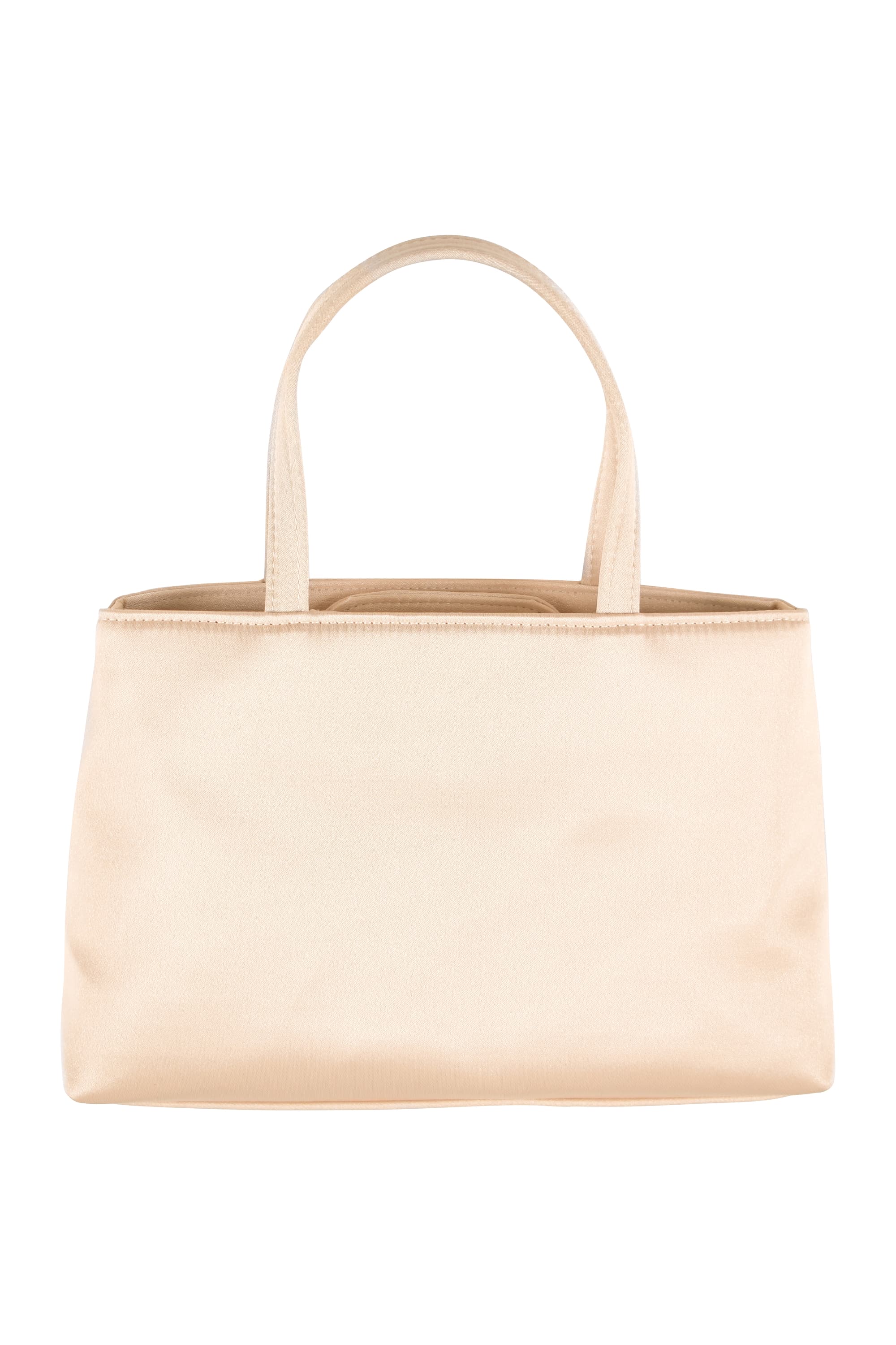 ジオメトリックタックベージュバッグ