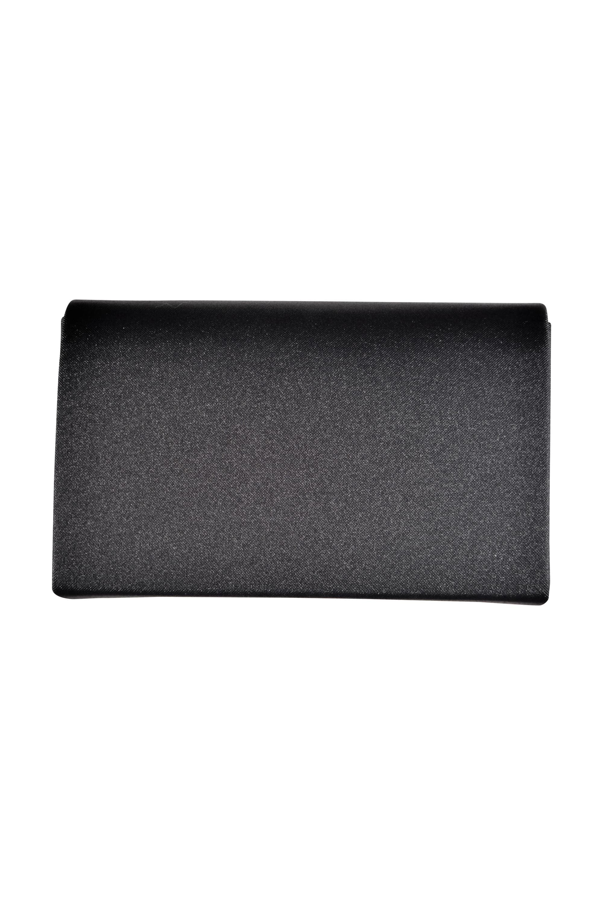 オーバルメタルハンドルブラックバッグ