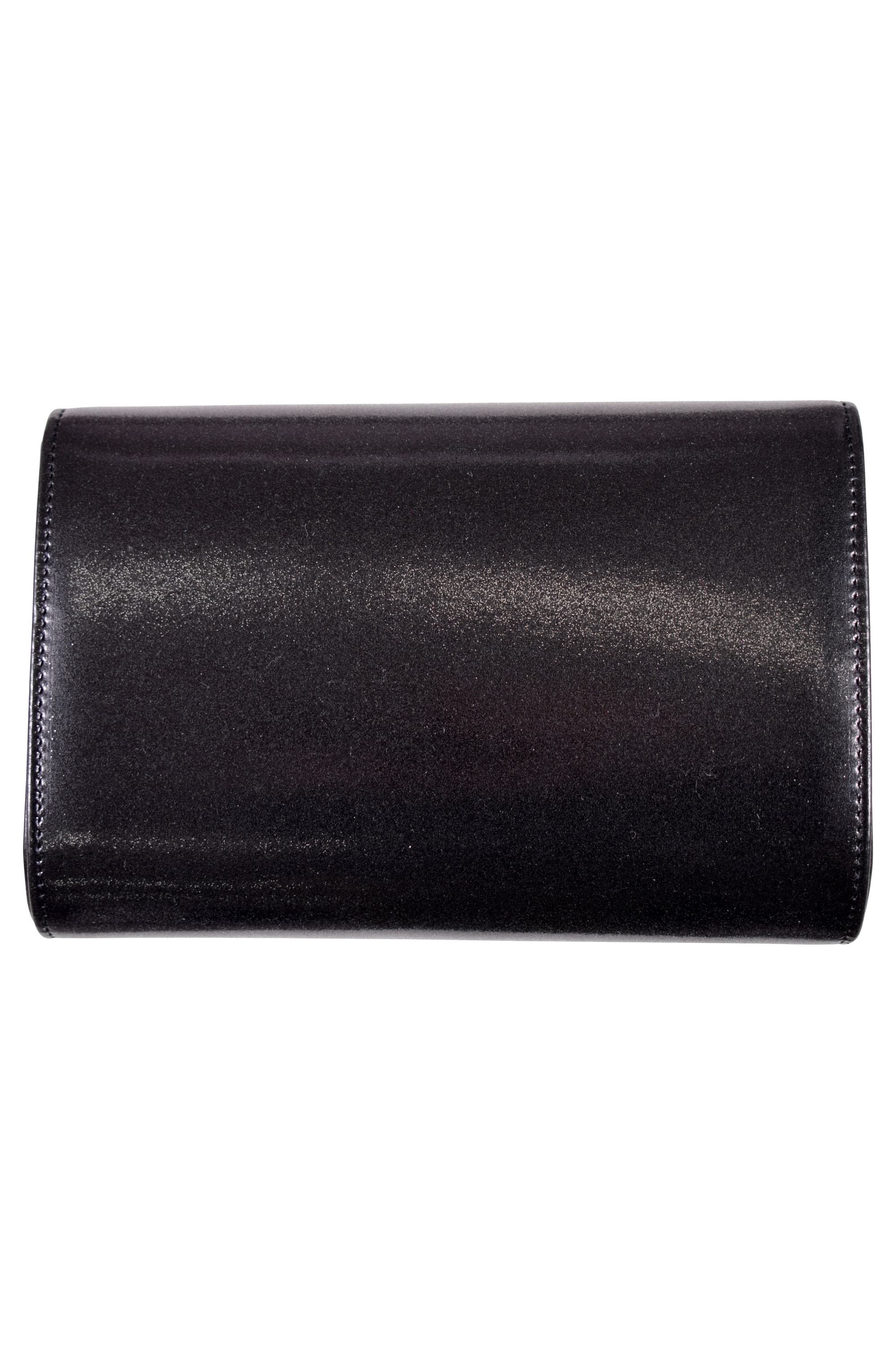 ニュアンスメタル&times;ラメエナメルブラックバッグ