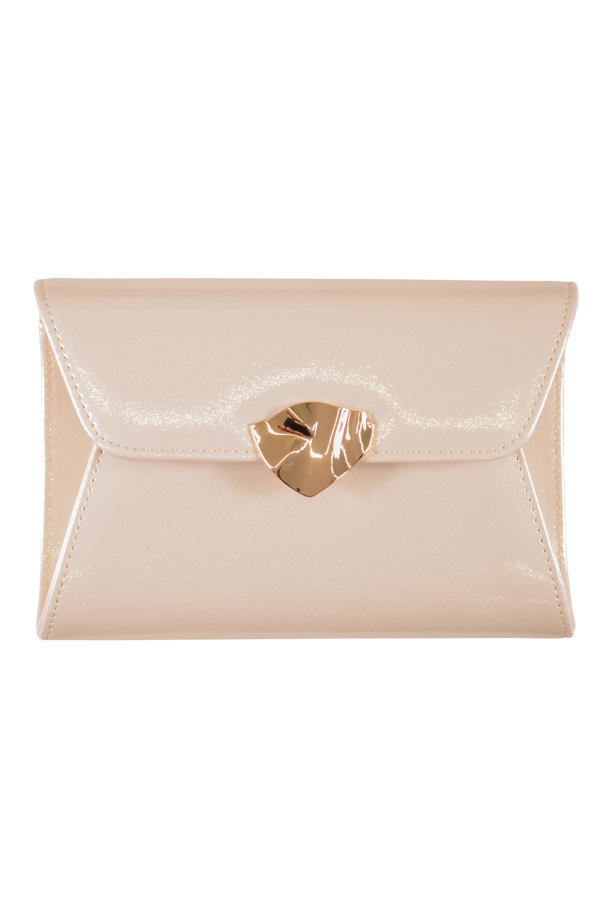 ニュアンスメタル&times;ラメエナメルアイボリーバッグ