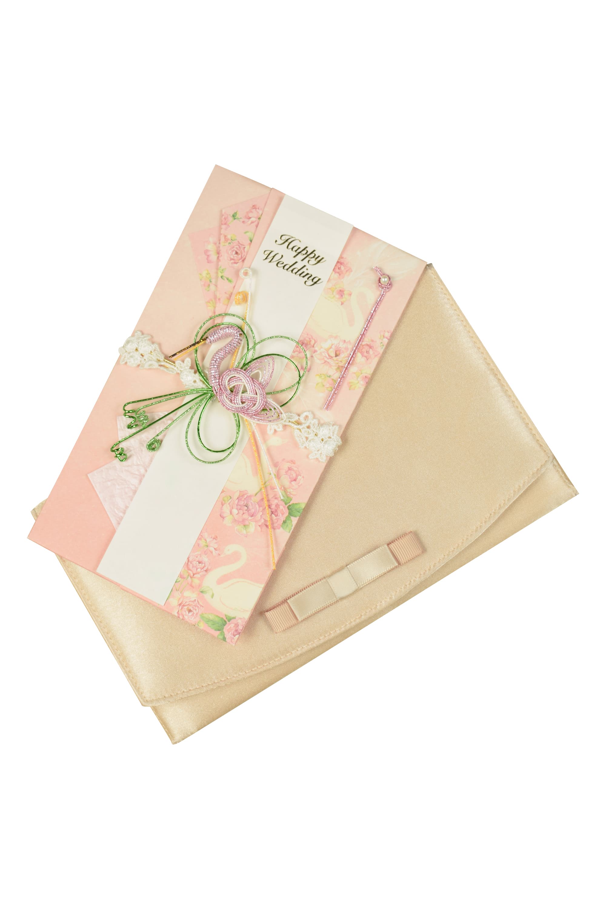 シンプルリボンシャンパン袱紗