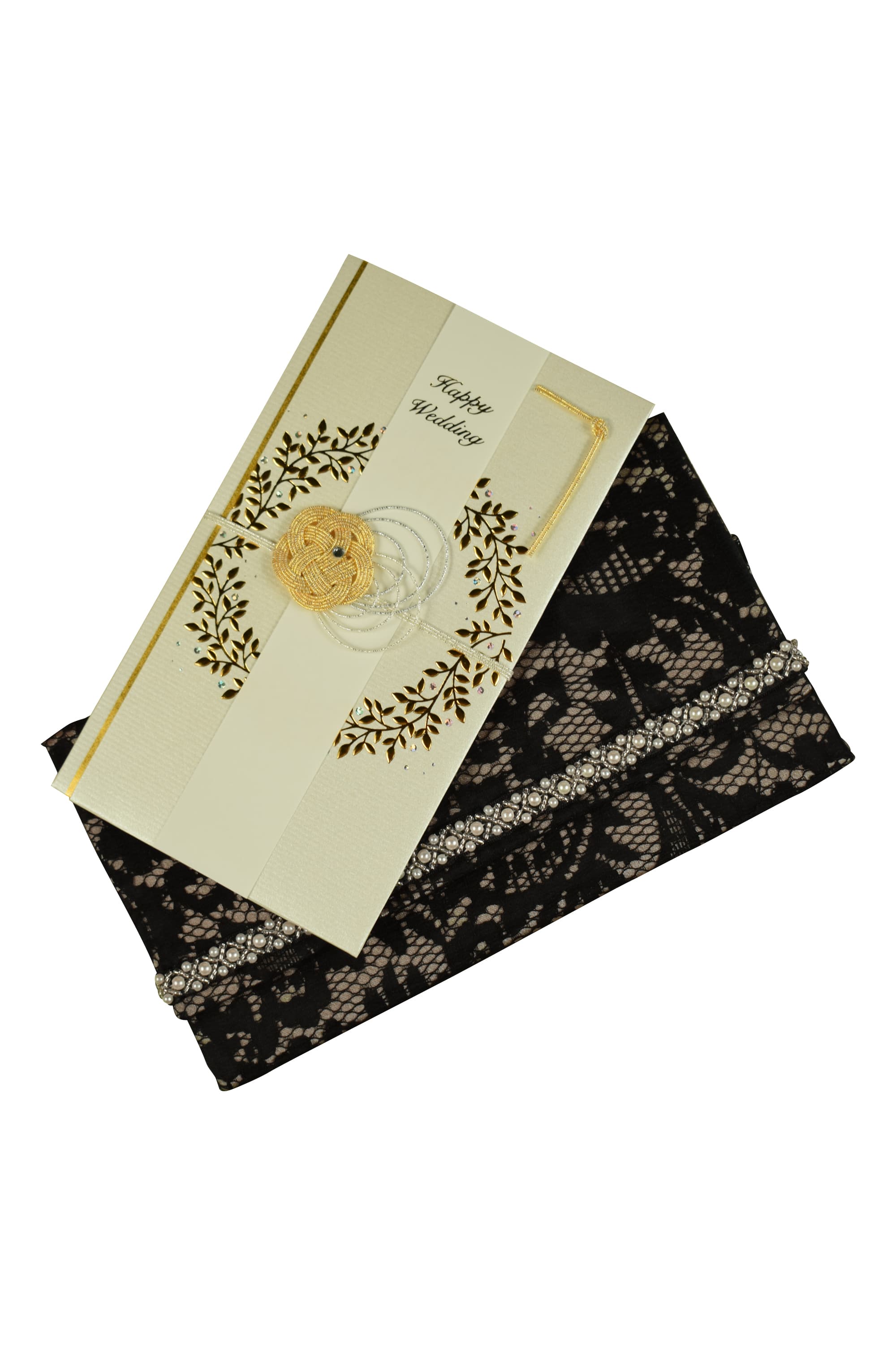 レース×ビジュブラック袱紗