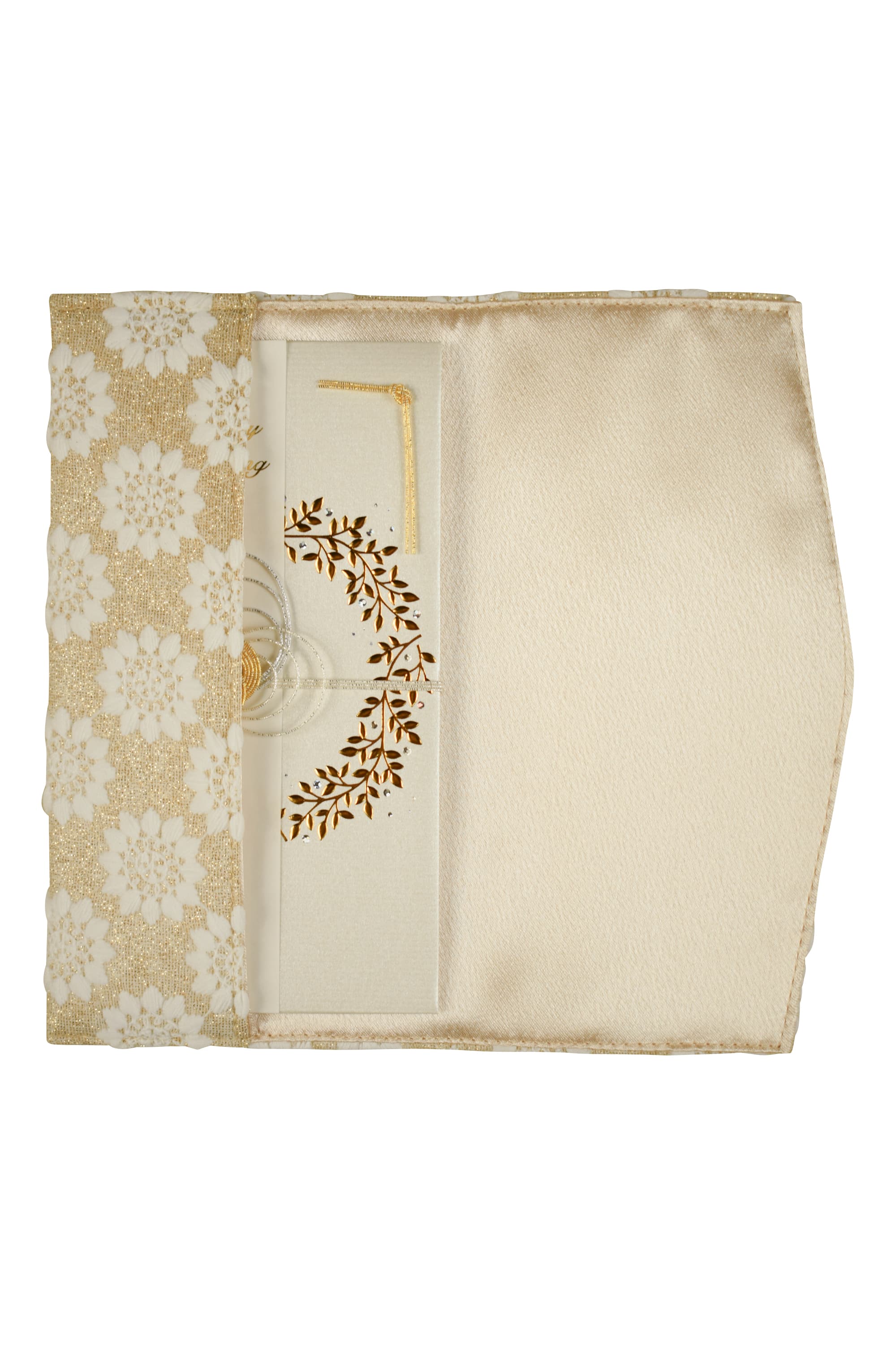 フラワー刺繍ラメゴールド袱紗