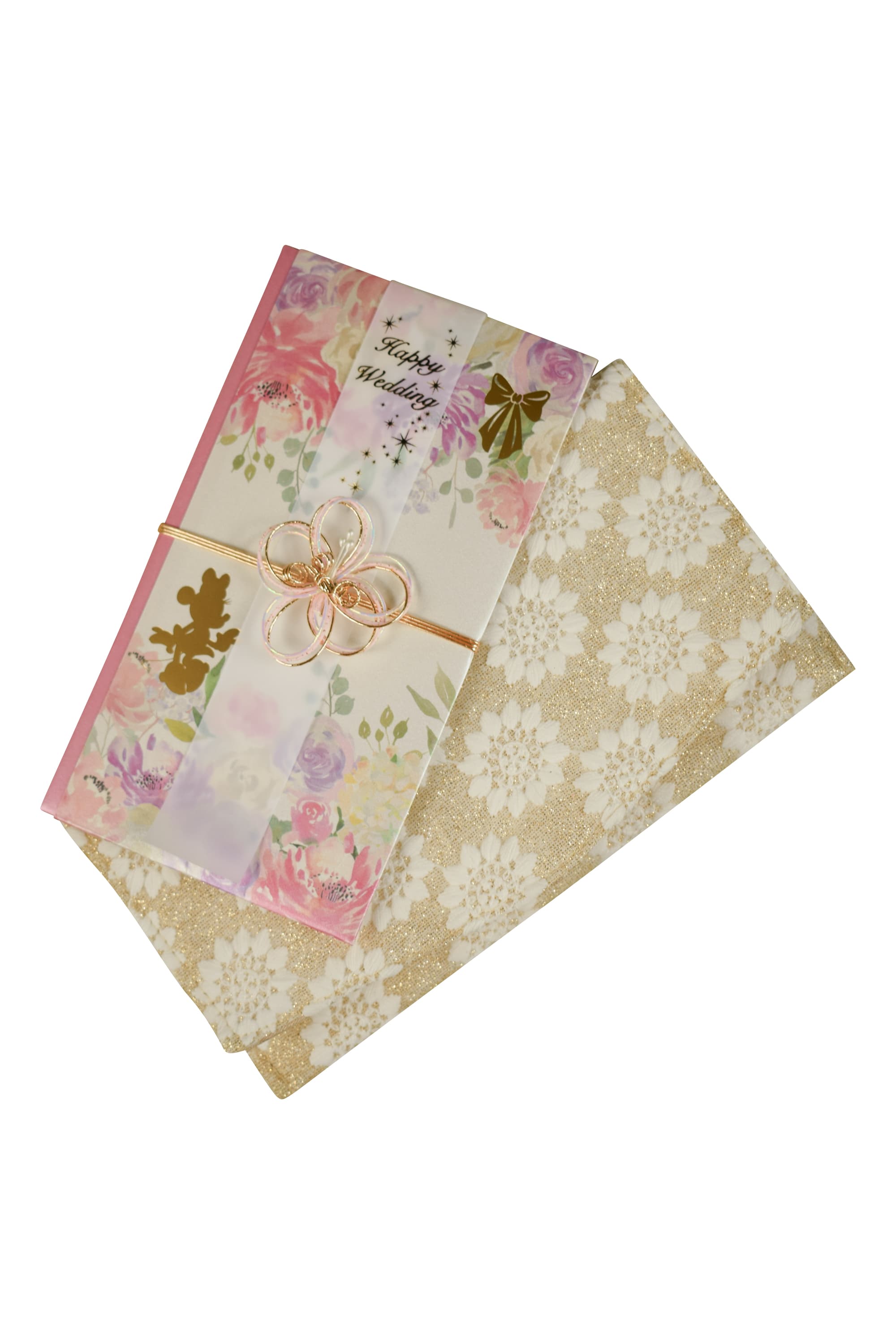 フラワー刺繍ラメゴールド袱紗