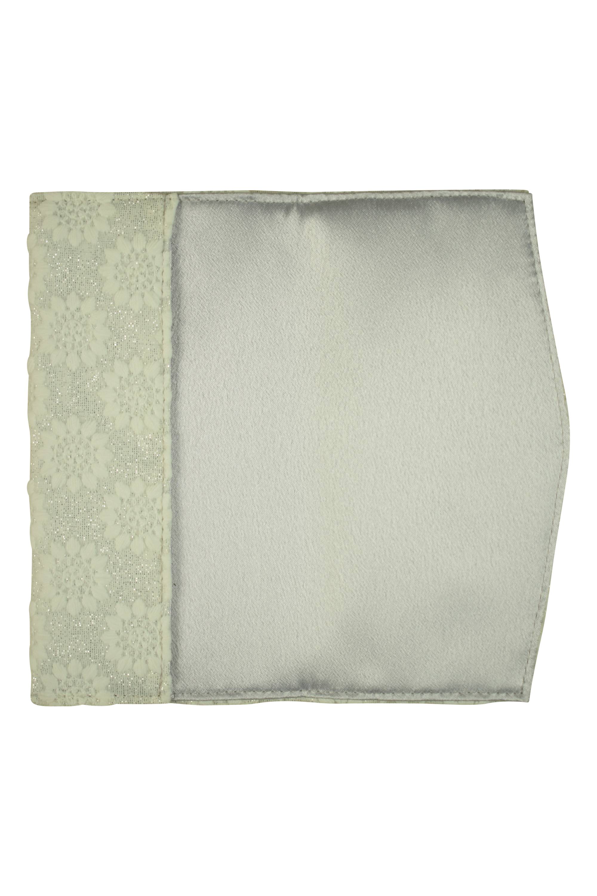 フラワー刺繍ラメシルバー袱紗